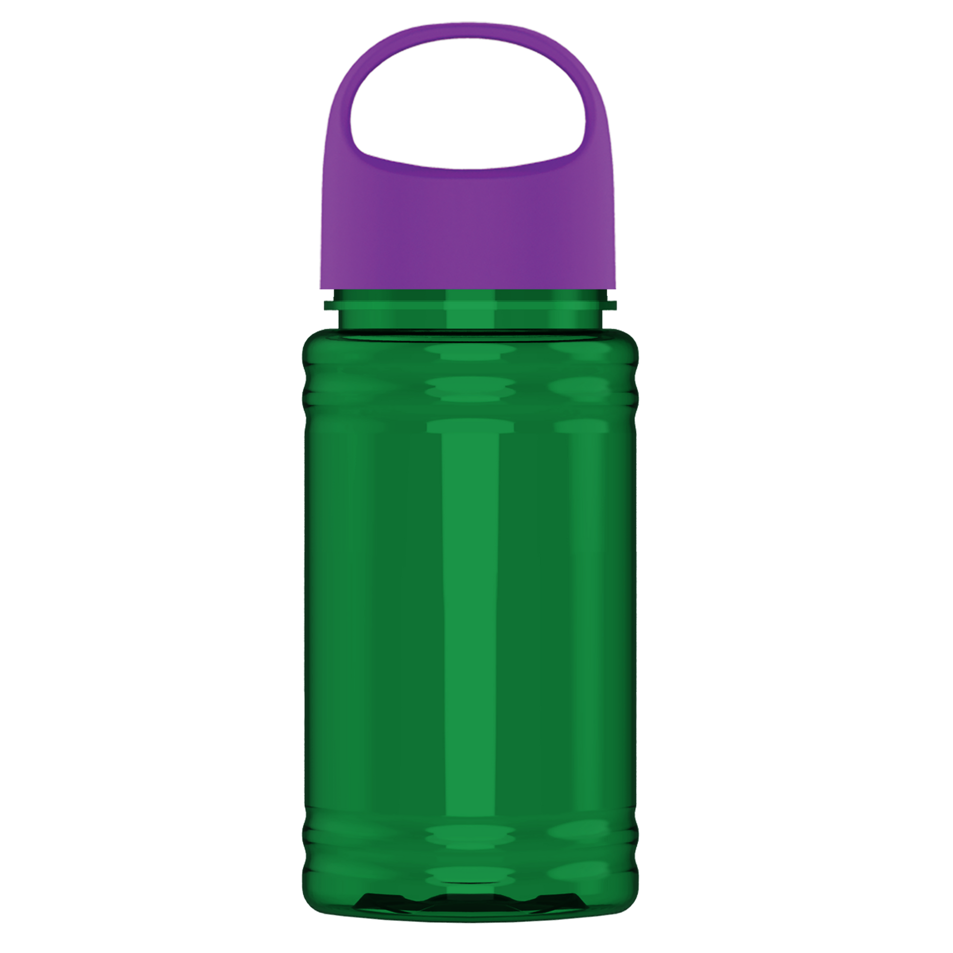 Mini RPET Bottle with Oval Crest Lid - 16 oz.