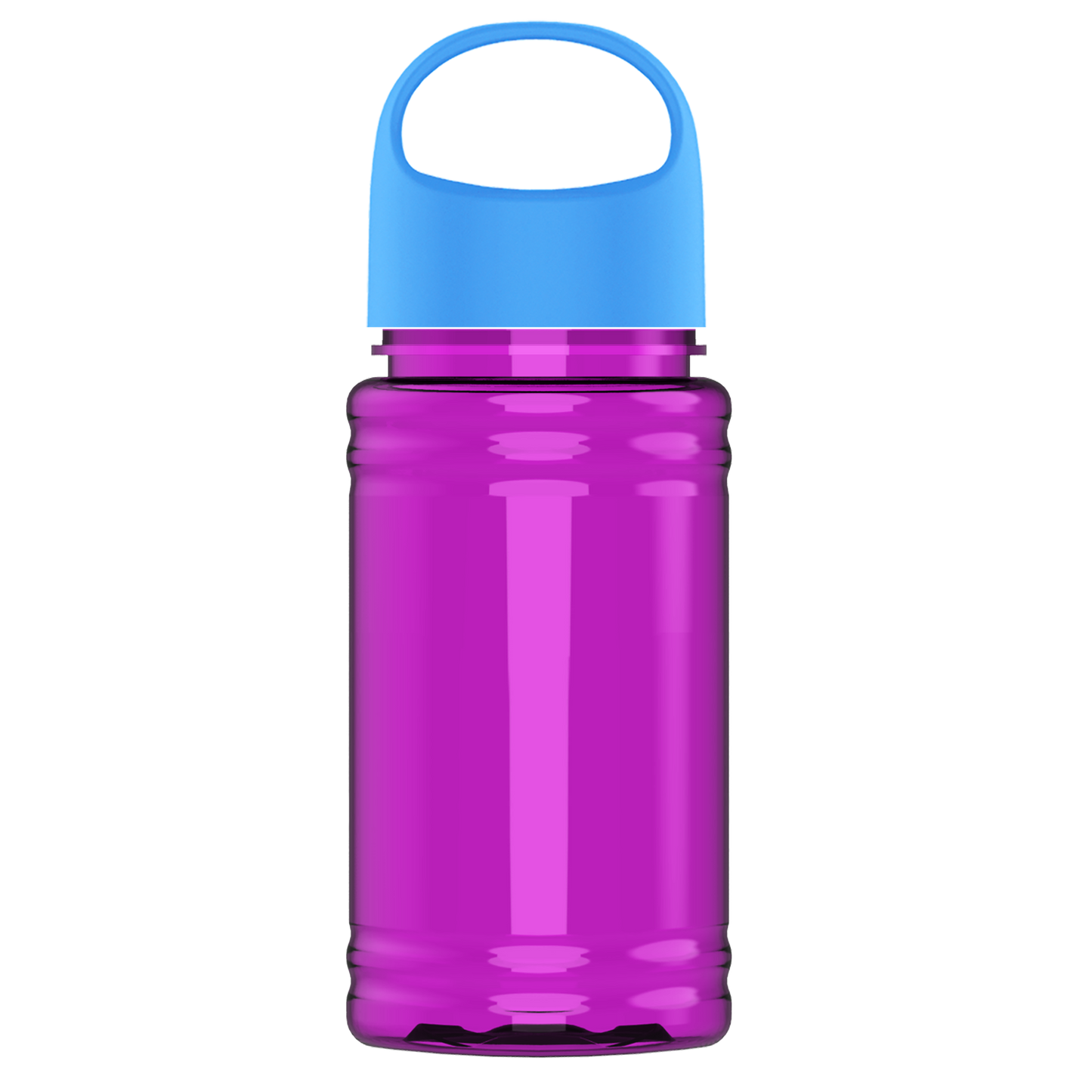 Mini RPET Bottle with Oval Crest Lid - 16 oz.