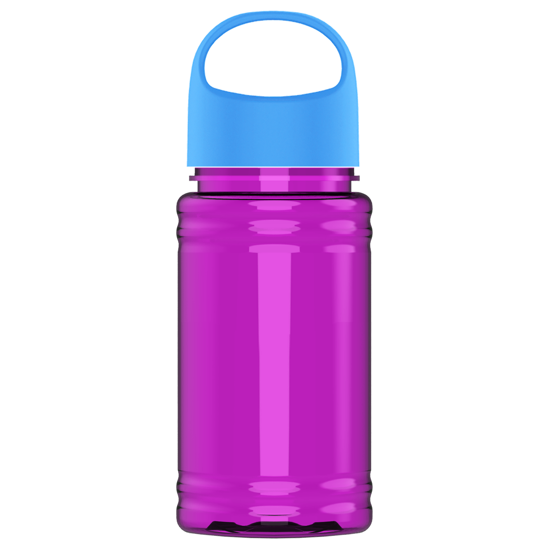 Mini RPET Bottle with Oval Crest Lid - 16 oz.