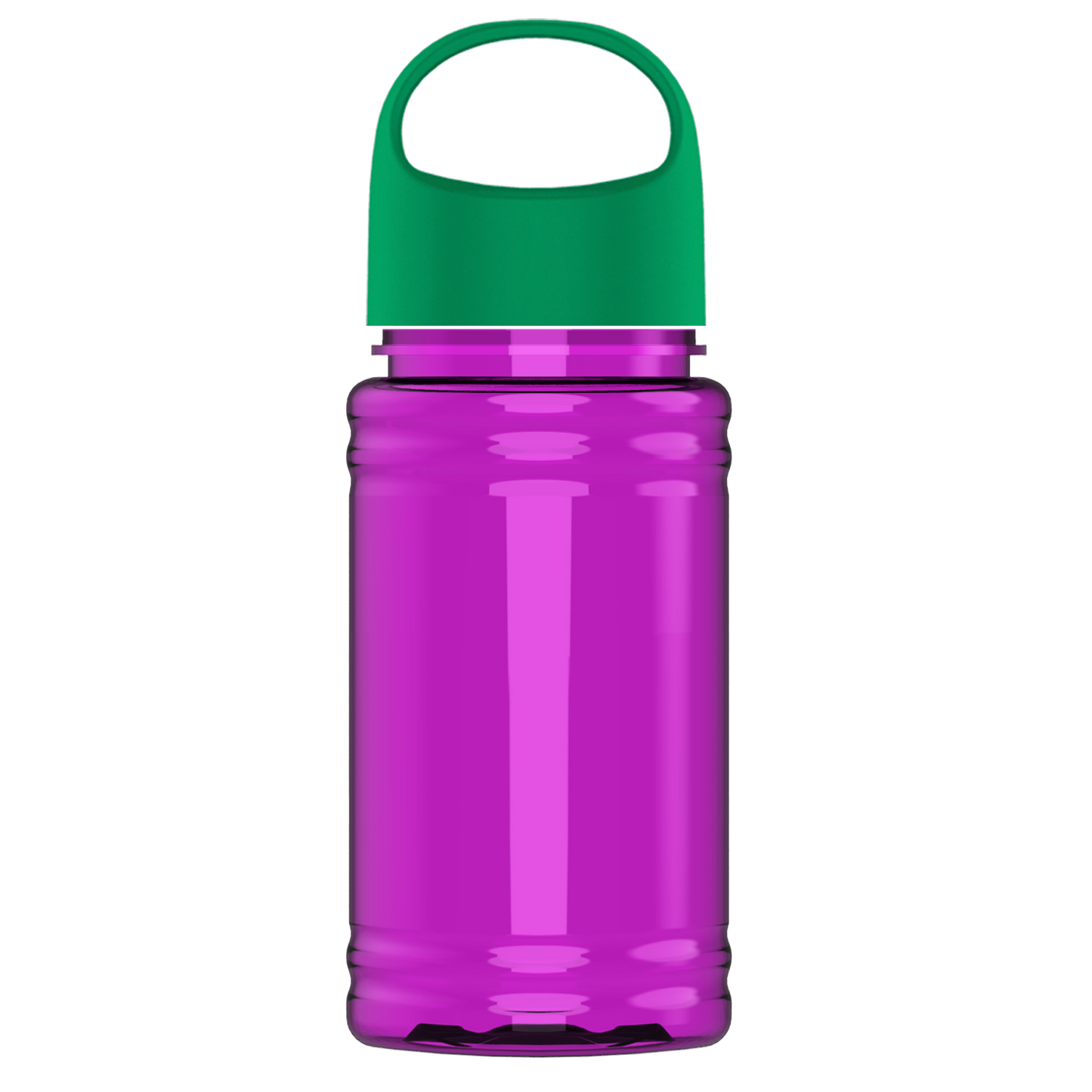 Mini RPET Bottle with Oval Crest Lid - 16 oz.