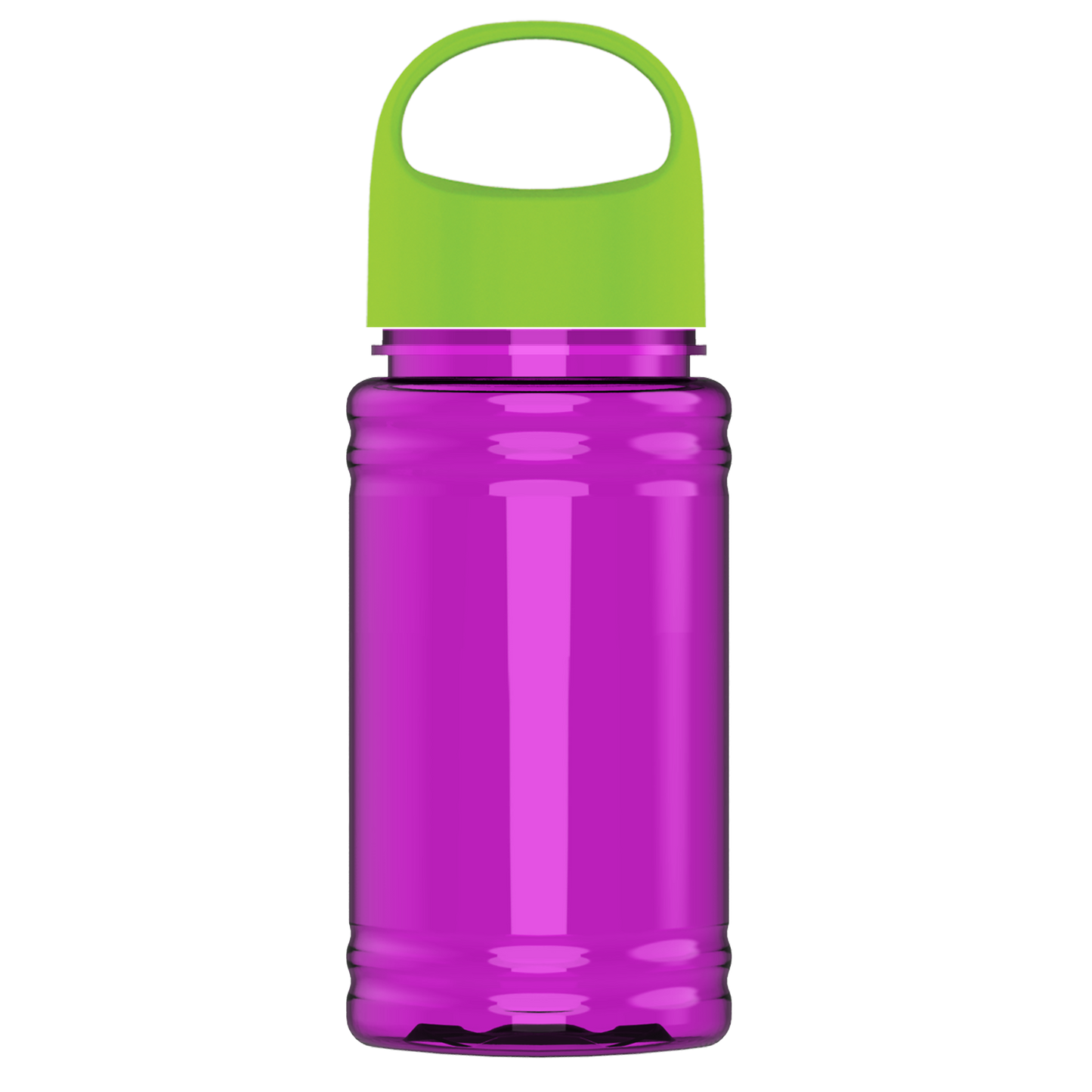 Mini RPET Bottle with Oval Crest Lid - 16 oz.