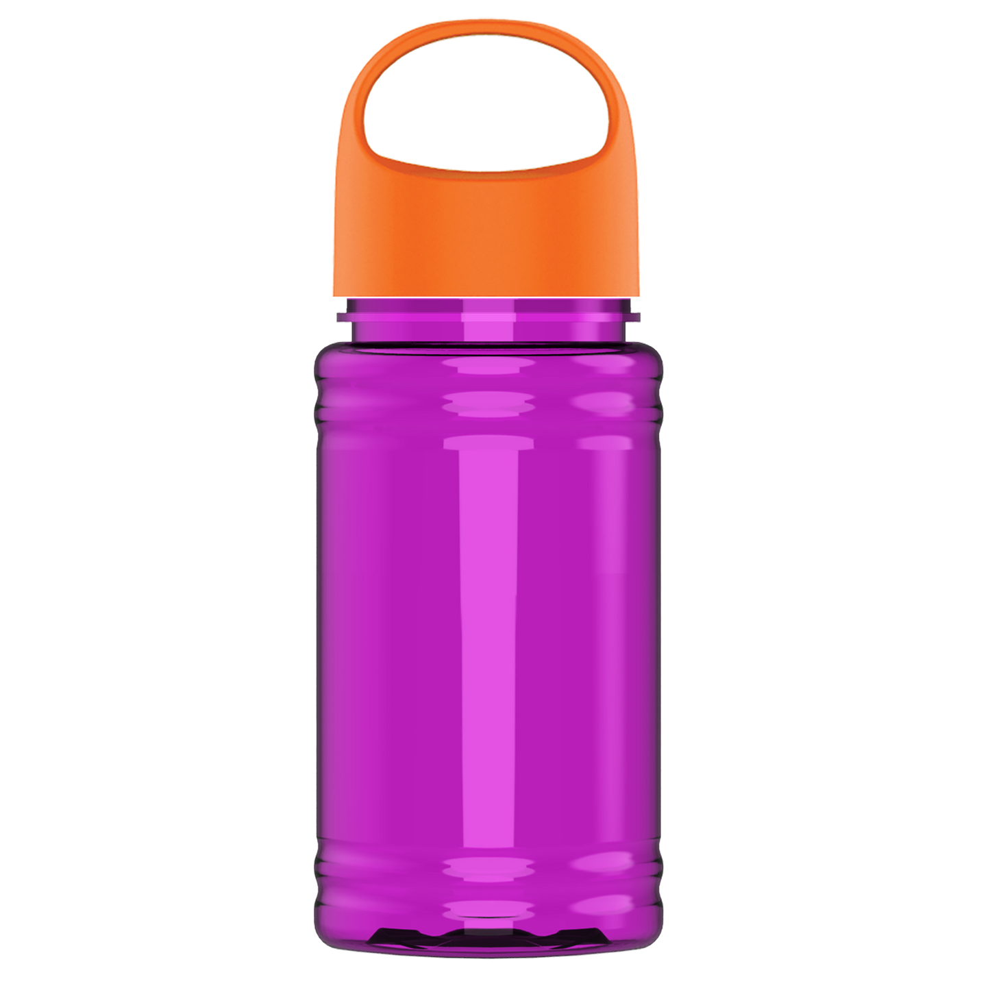Mini RPET Bottle with Oval Crest Lid - 16 oz.