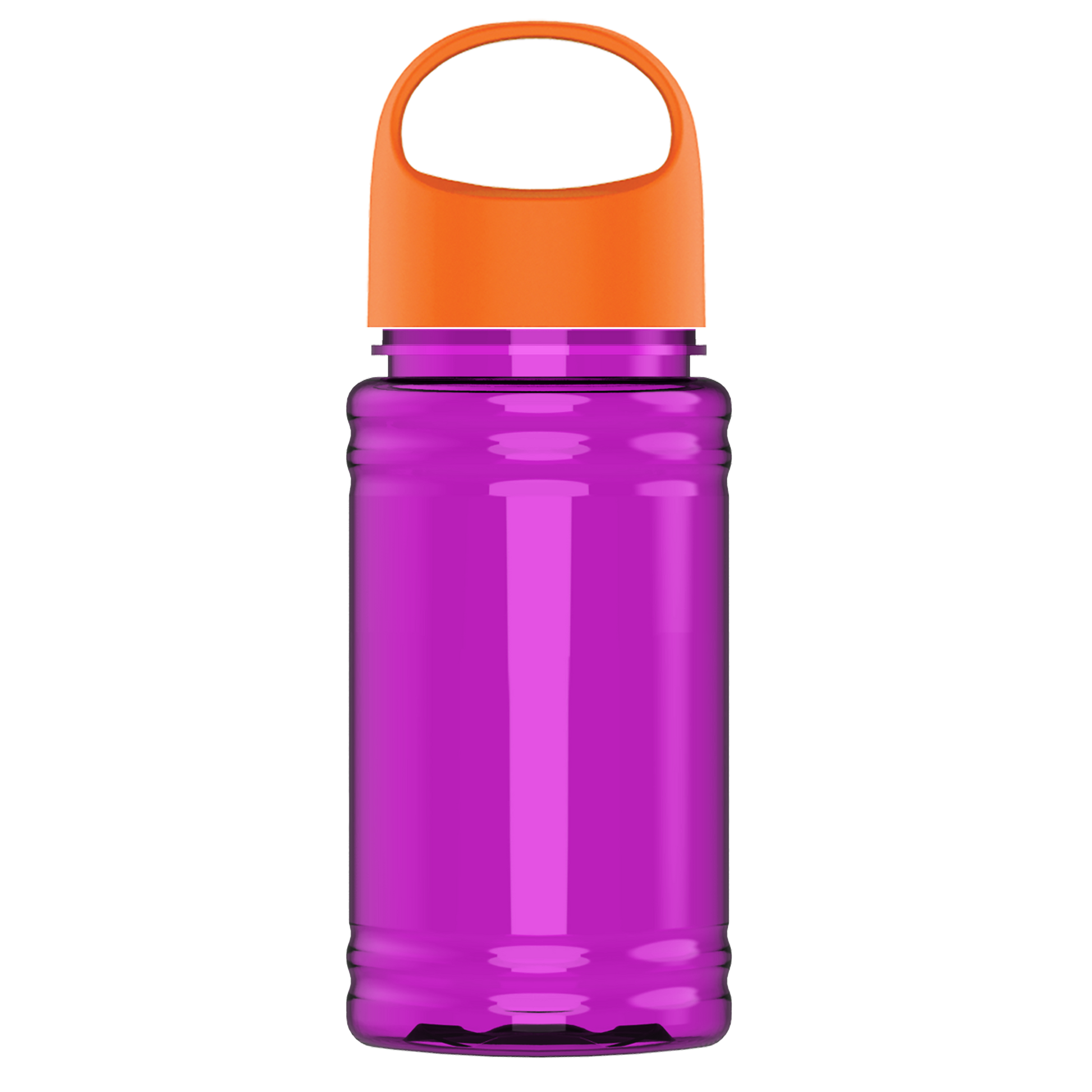 Mini RPET Bottle with Oval Crest Lid - 16 oz.