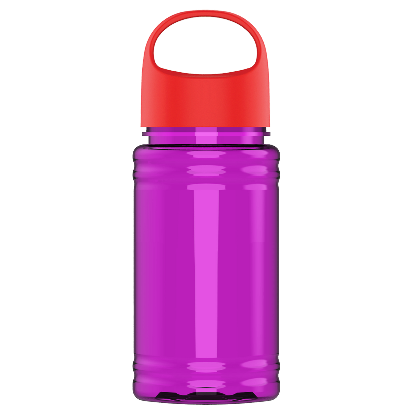 Mini RPET Bottle with Oval Crest Lid - 16 oz.