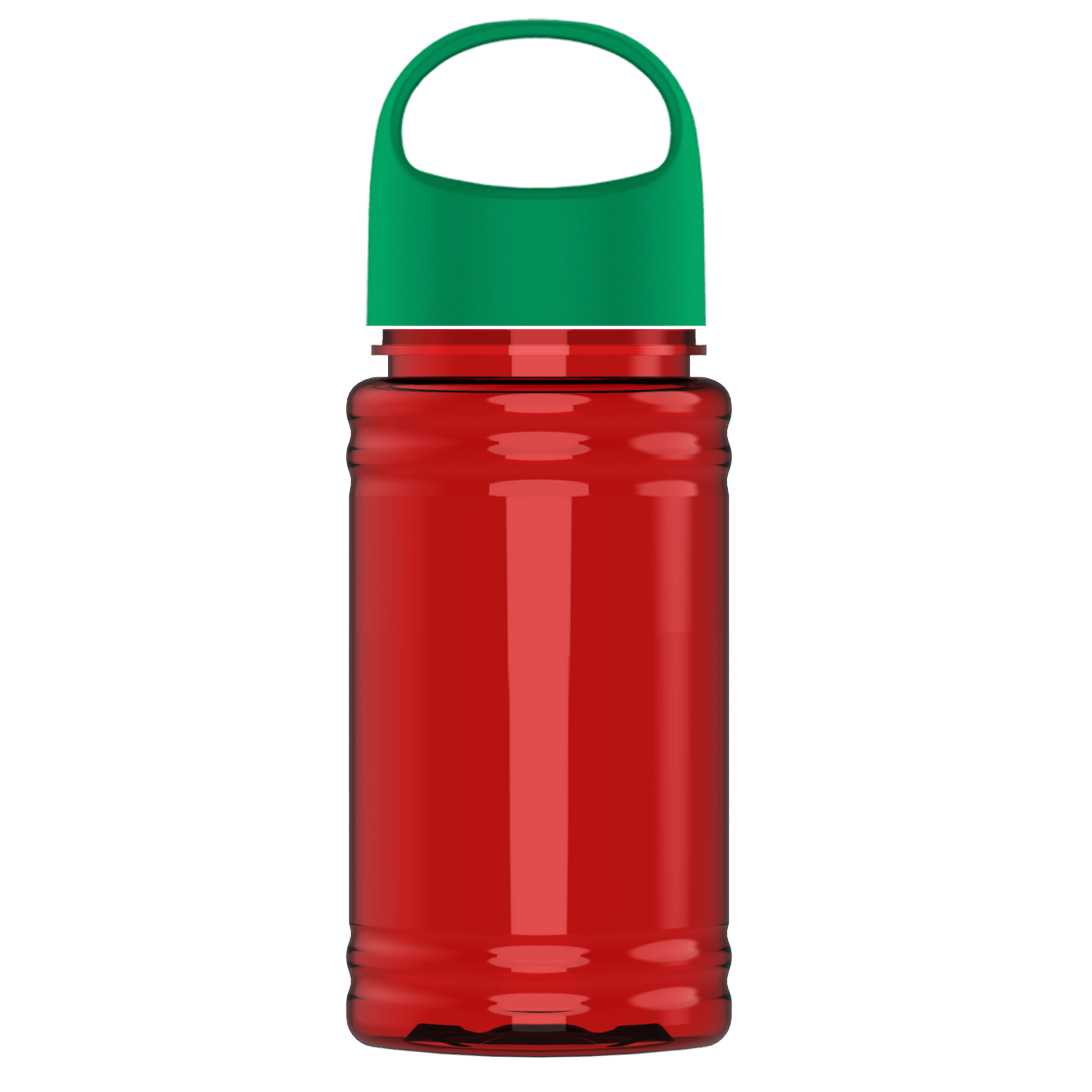 Mini RPET Bottle with Oval Crest Lid - 16 oz.