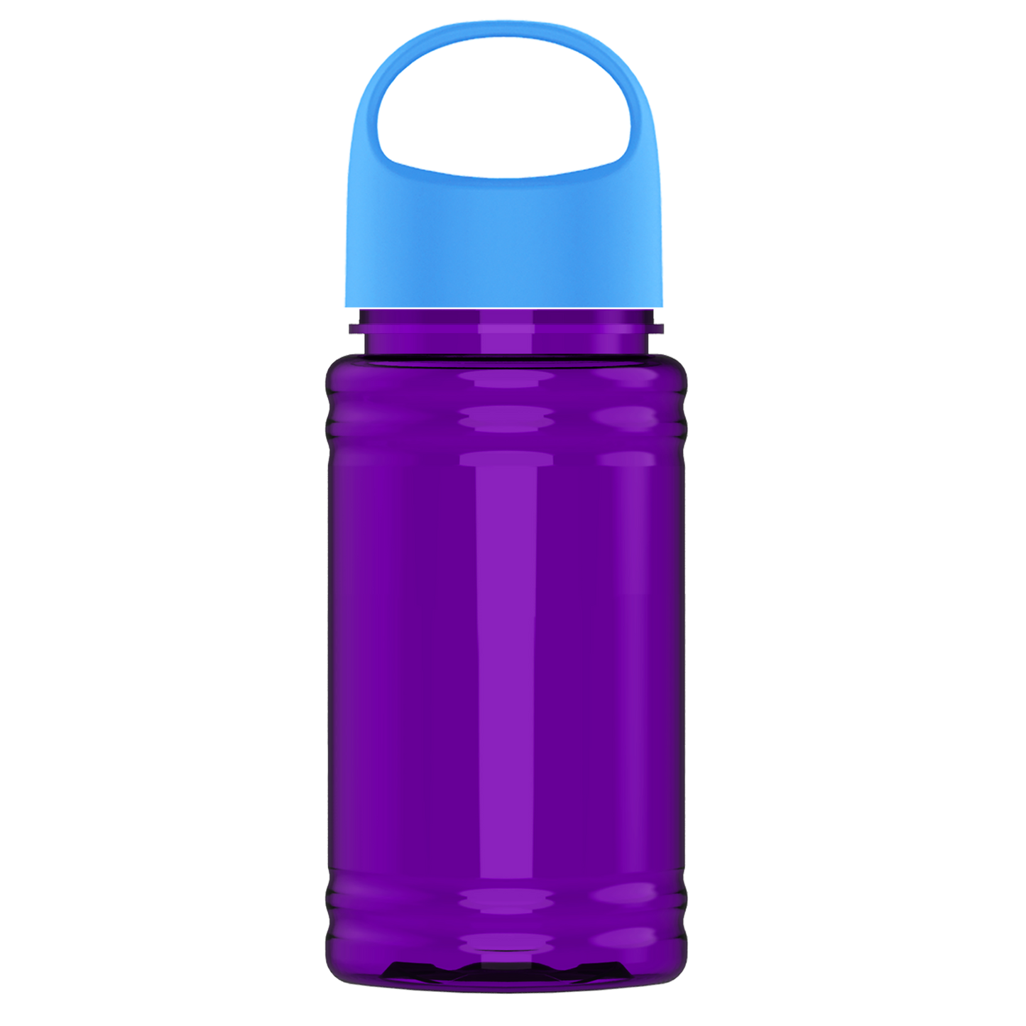 Mini RPET Bottle with Oval Crest Lid - 16 oz.