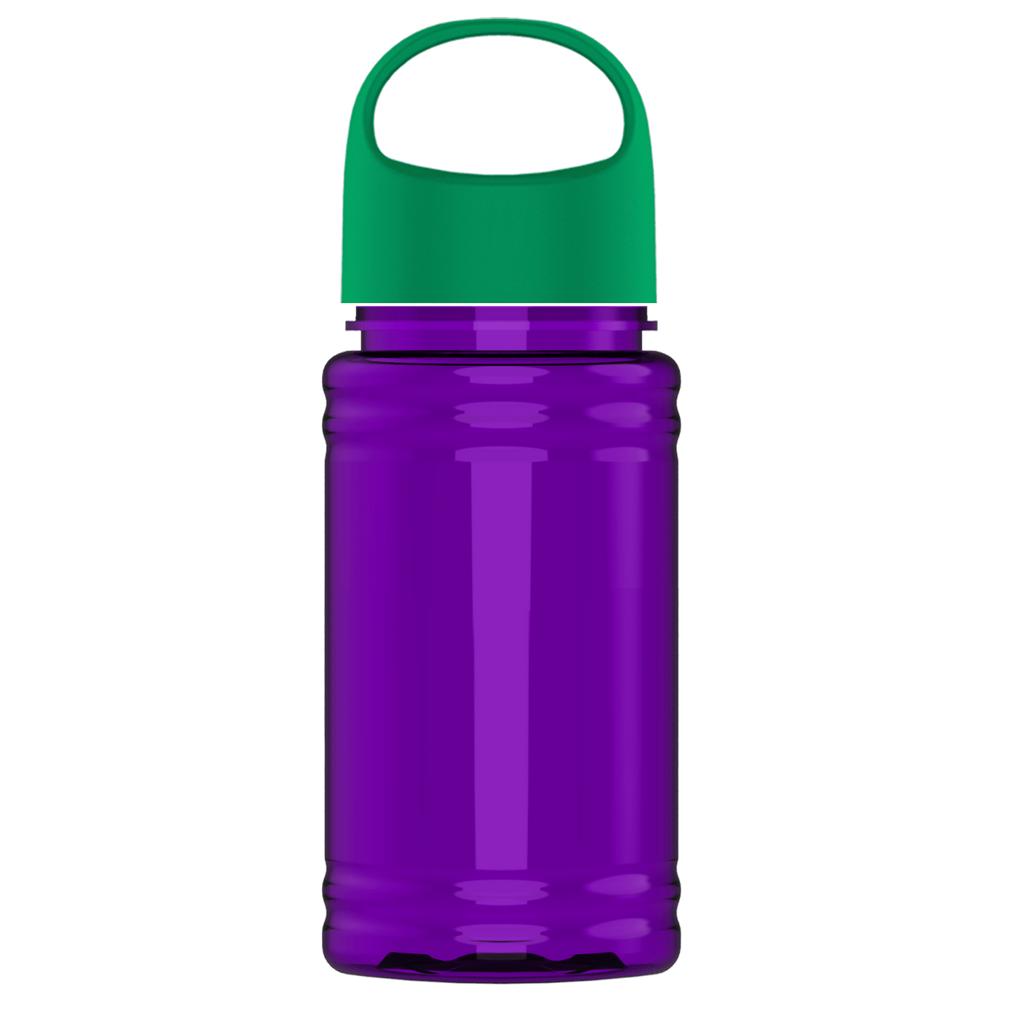 Mini RPET Bottle with Oval Crest Lid - 16 oz.