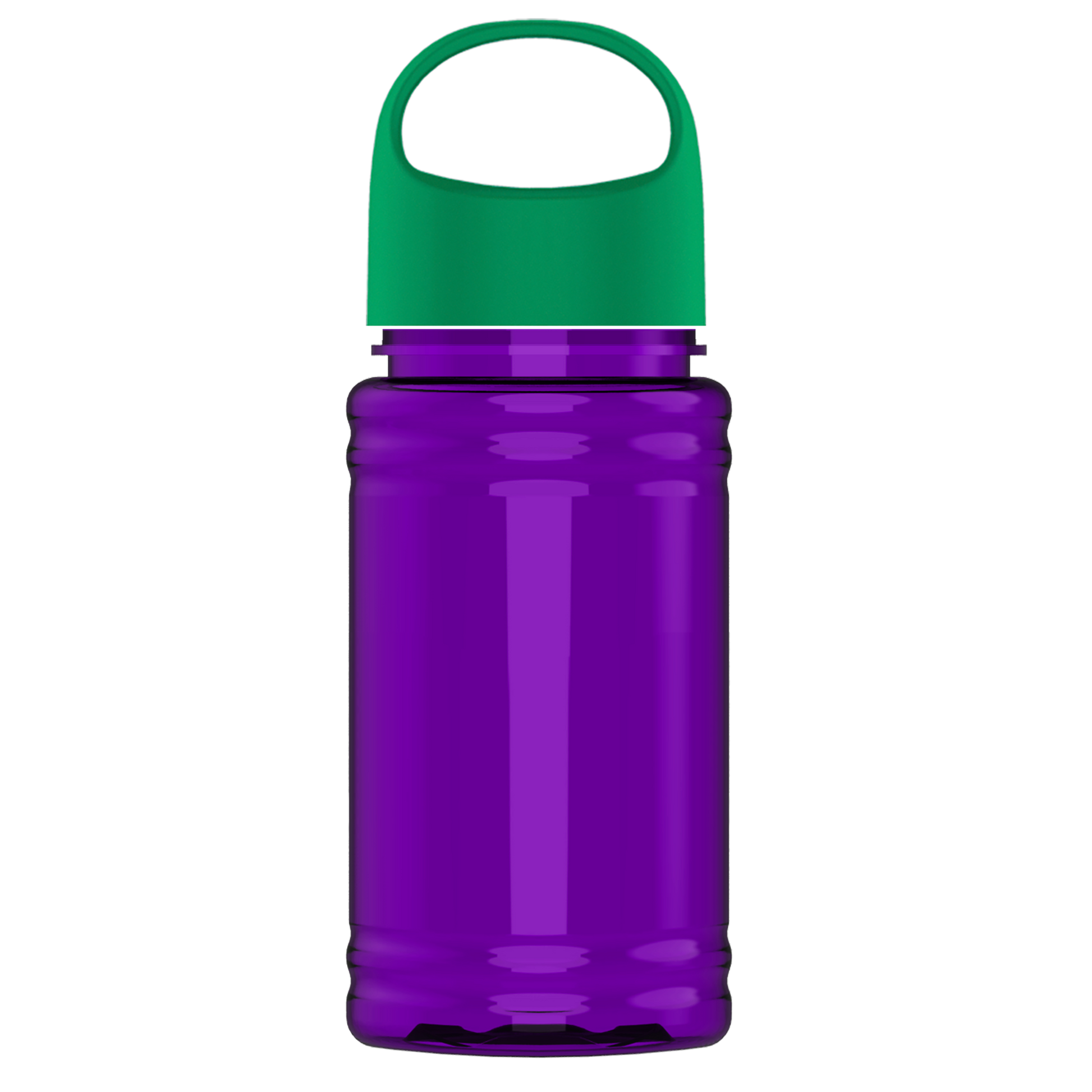 Mini RPET Bottle with Oval Crest Lid - 16 oz.