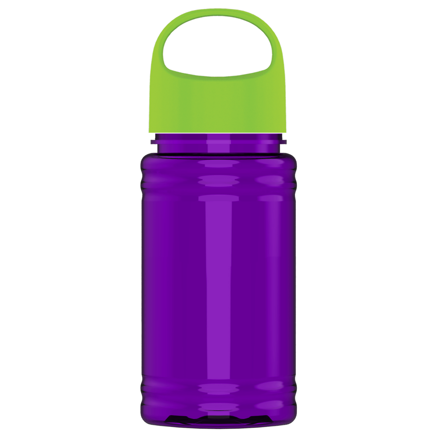 Mini RPET Bottle with Oval Crest Lid - 16 oz.