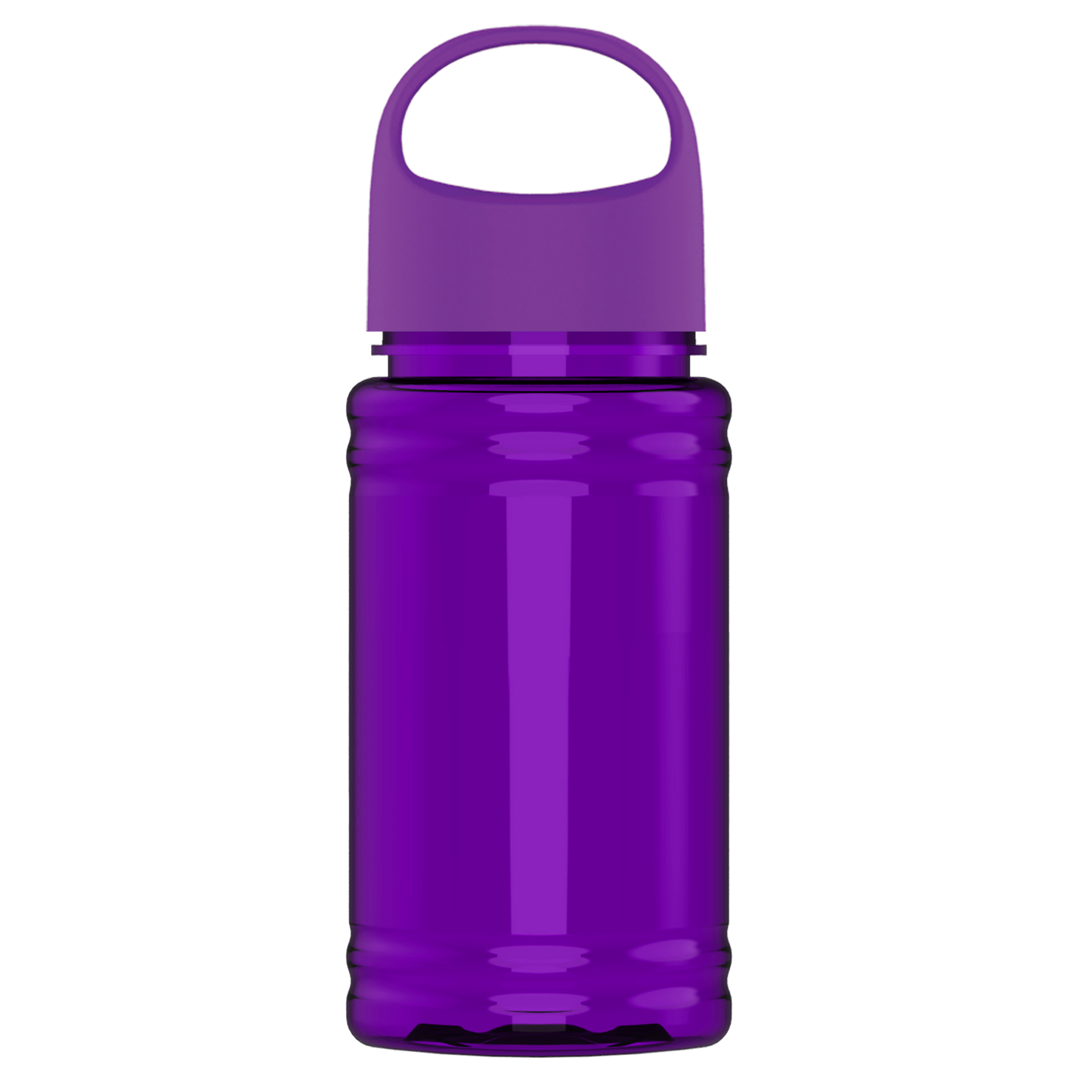 Mini RPET Bottle with Oval Crest Lid - 16 oz.