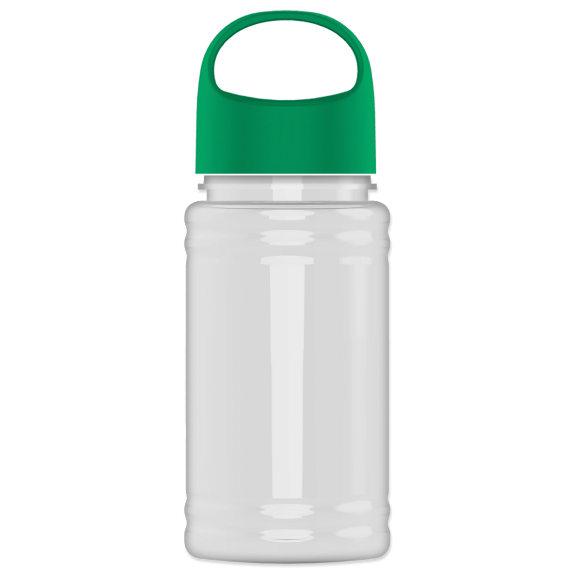 Custom logo Mini RPET Bottle with Oval Crest Lid - 16 oz.