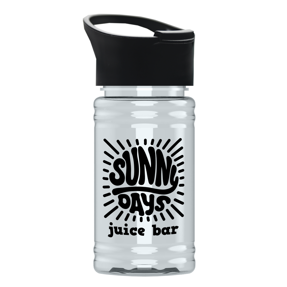 Custom logo Mini RPET Bottle with Pop-Up Lid - 16 oz.
