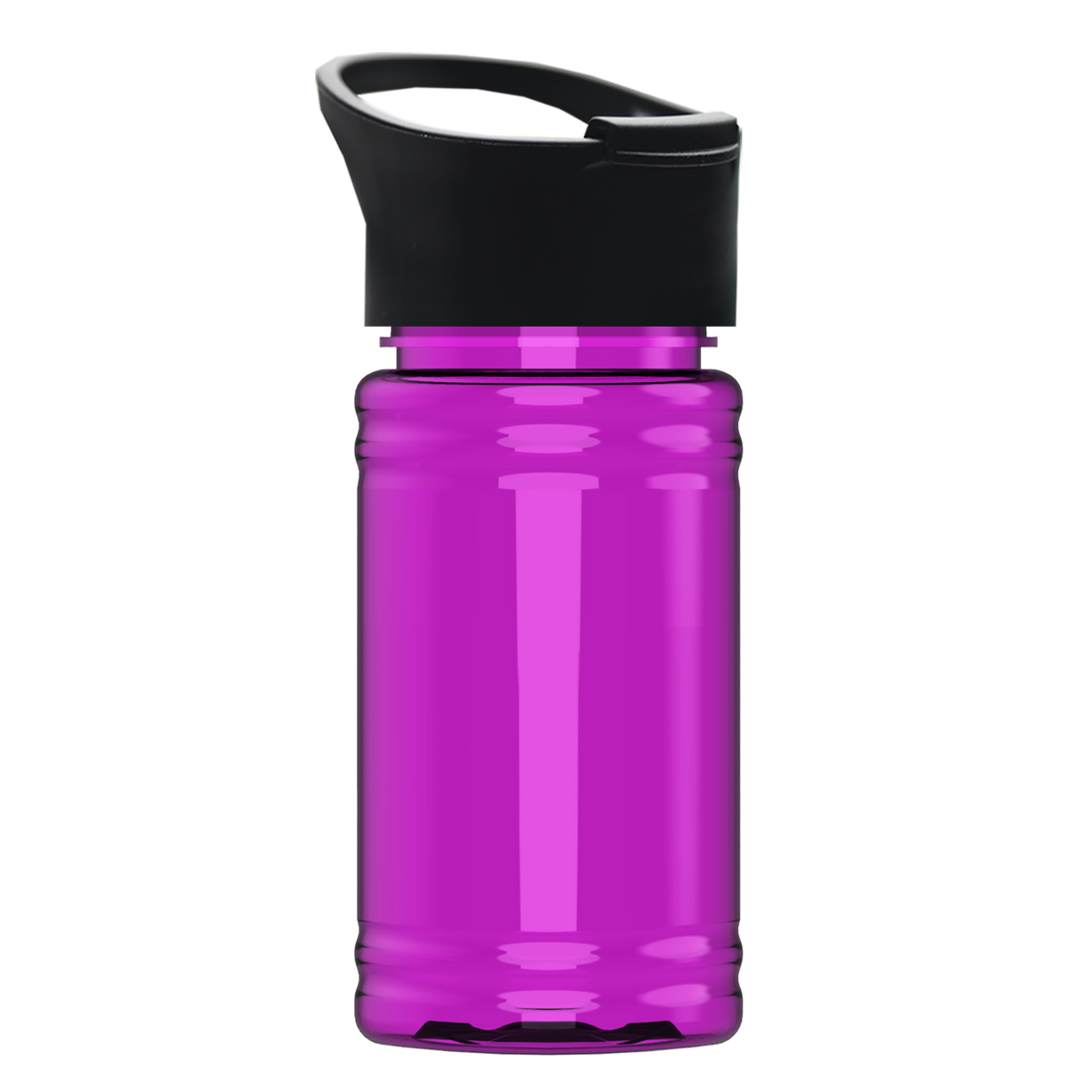 Custom logo Mini RPET Bottle with Pop-Up Lid - 16 oz.