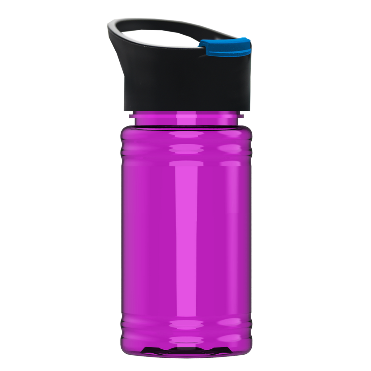 Custom logo Mini RPET Bottle with Pop-Up Lid - 16 oz.