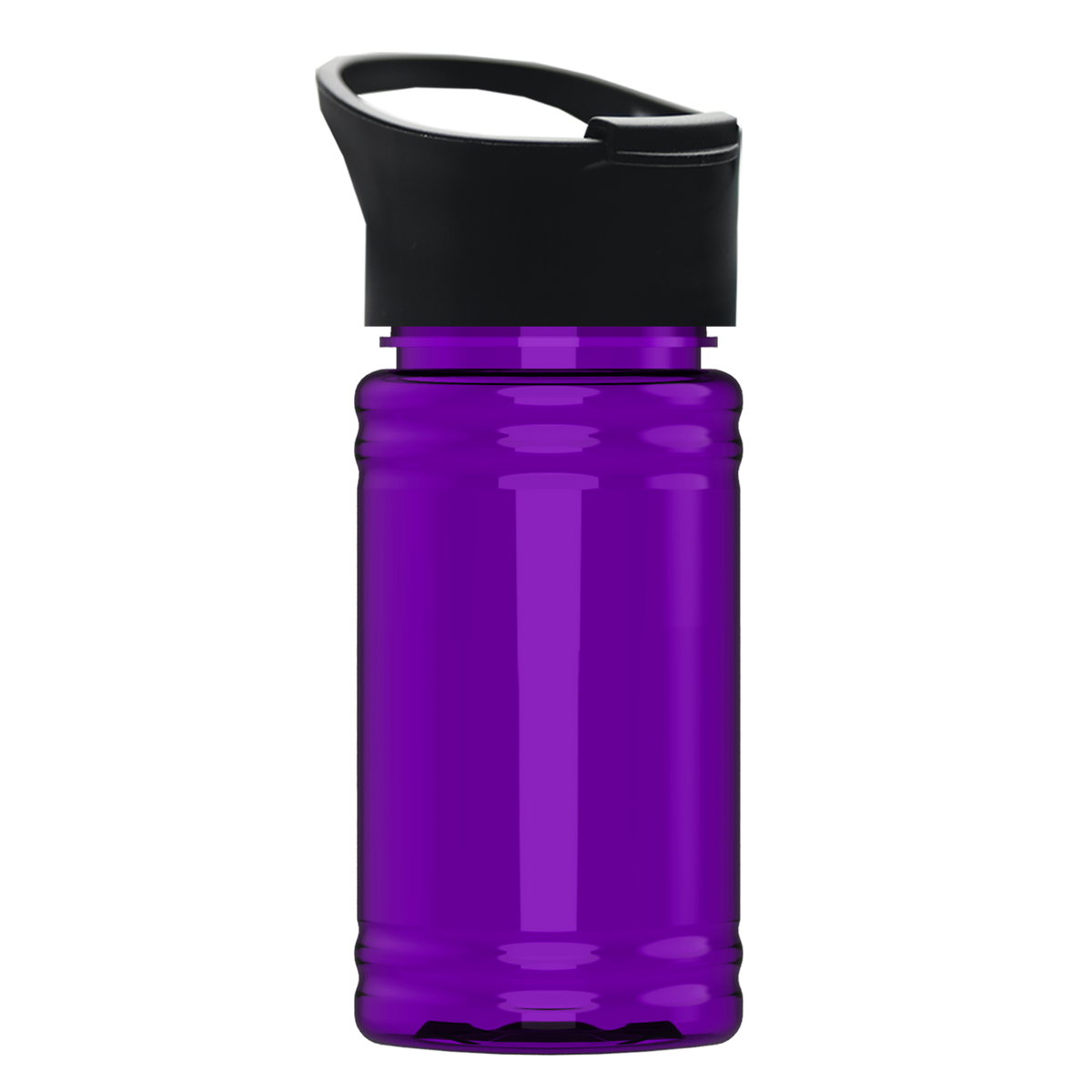 Custom logo Mini RPET Bottle with Pop-Up Lid - 16 oz.