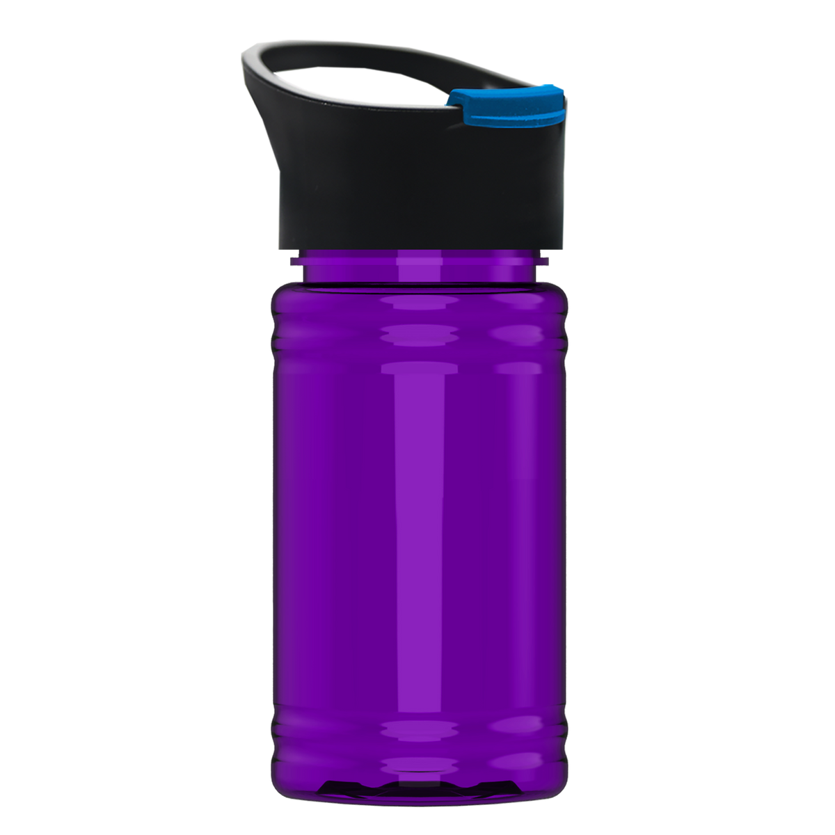 Custom logo Mini RPET Bottle with Pop-Up Lid - 16 oz.