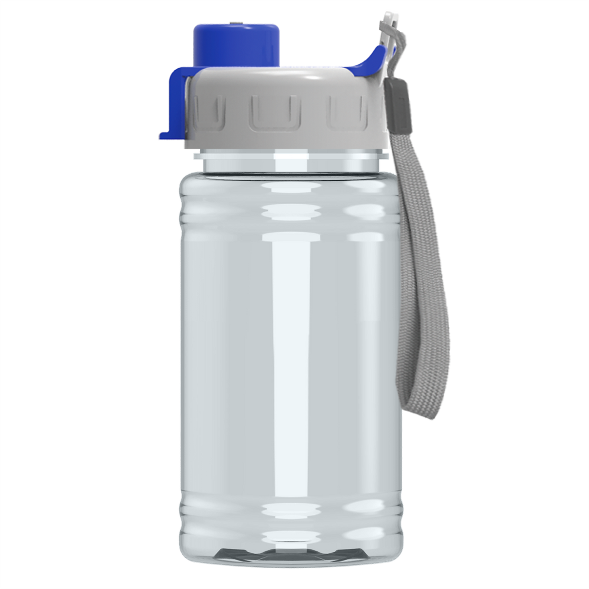 Custom logo Mini RPET Bottle with Quick-Snap Lid - 16 oz.