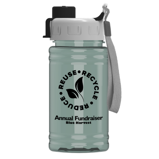 Mini RPET Bottle with Quick-Snap Lid - 16 oz.