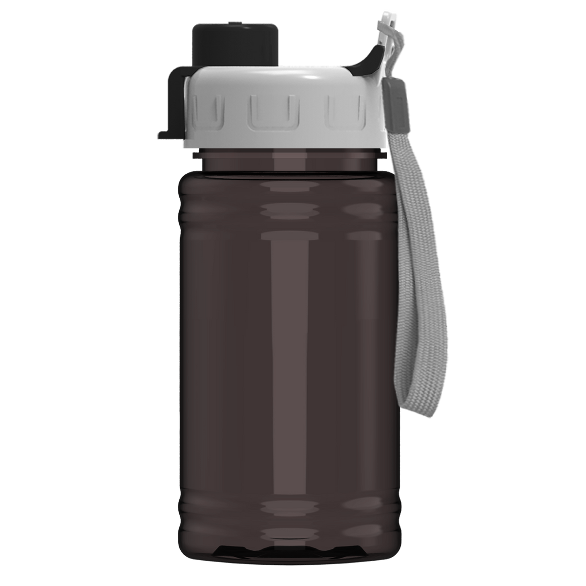 Custom logo Mini RPET Bottle with Quick-Snap Lid - 16 oz.