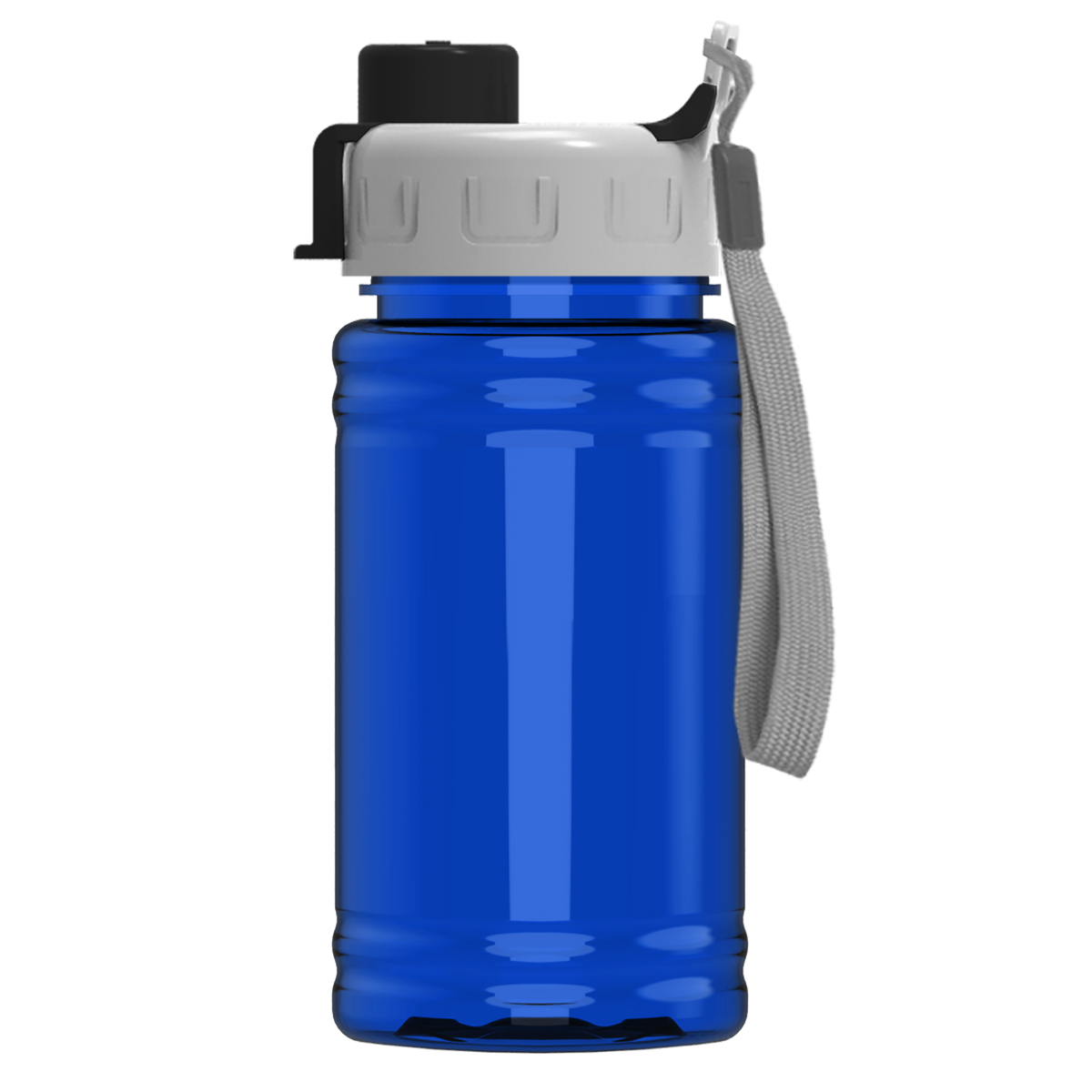 Custom logo Mini RPET Bottle with Quick-Snap Lid - 16 oz.