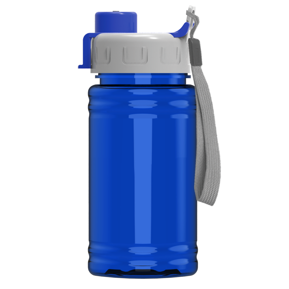 Custom logo Mini RPET Bottle with Quick-Snap Lid - 16 oz.