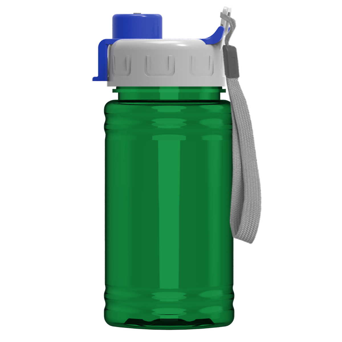 Custom logo Mini RPET Bottle with Quick-Snap Lid - 16 oz.