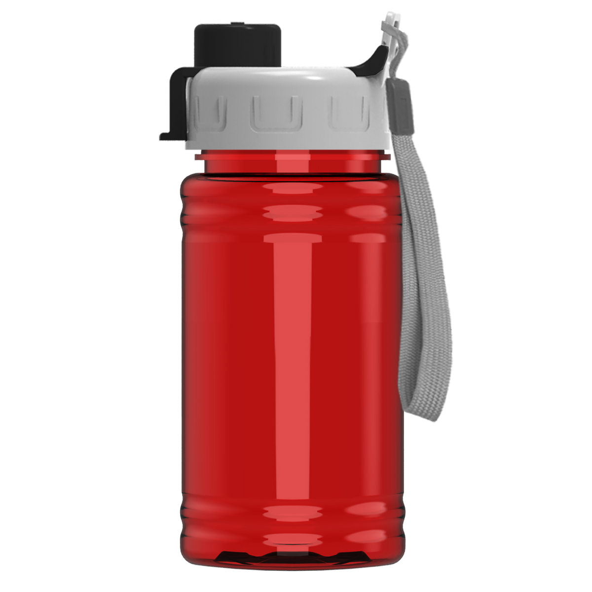 Custom logo Mini RPET Bottle with Quick-Snap Lid - 16 oz.