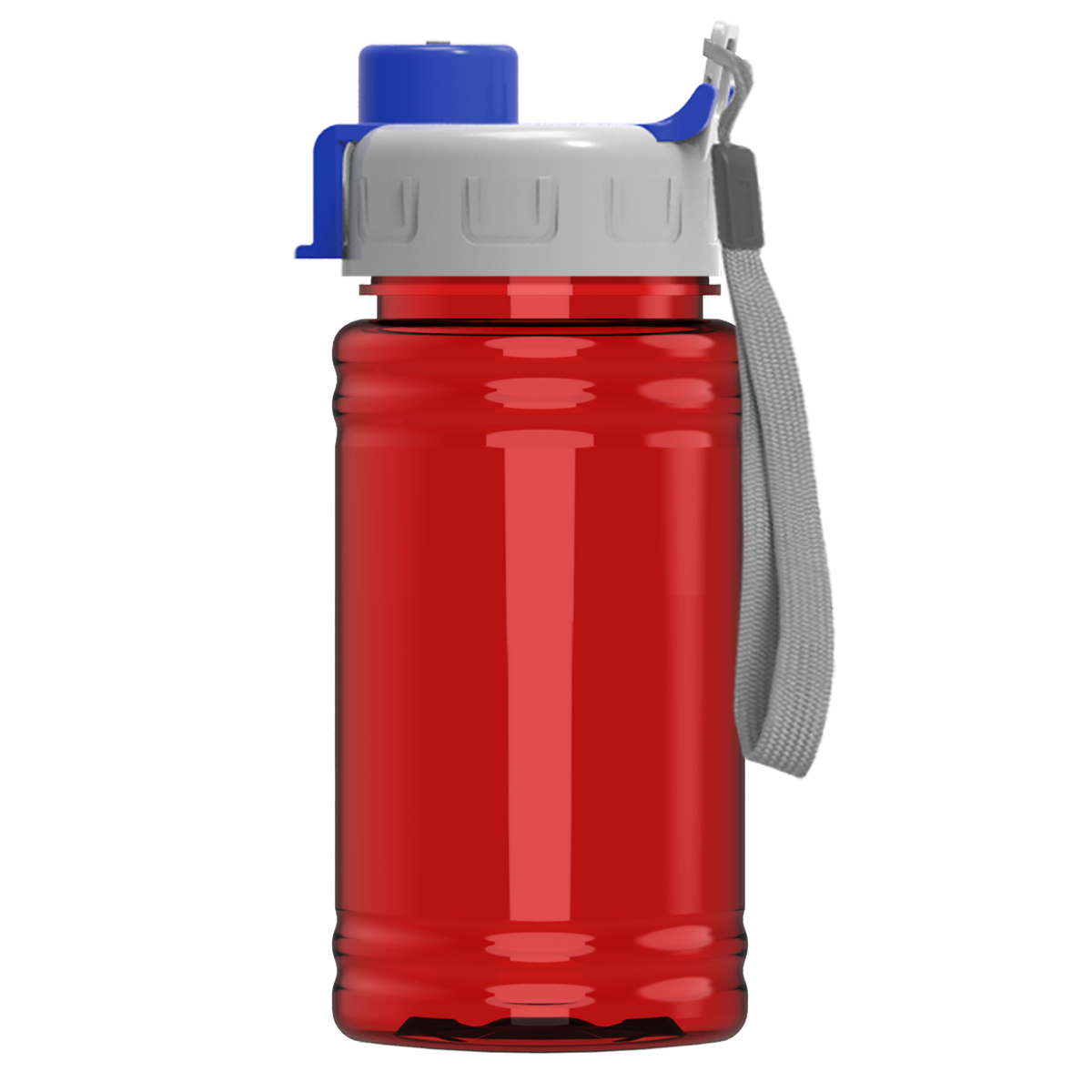 Custom logo Mini RPET Bottle with Quick-Snap Lid - 16 oz.
