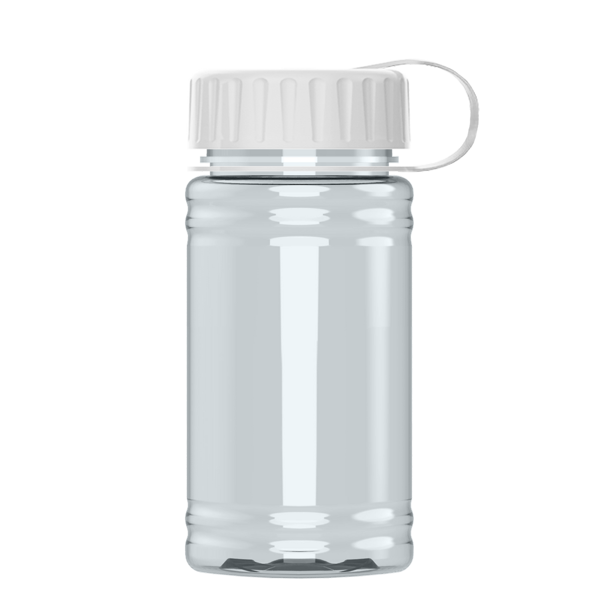 Custom logo Mini RPET Bottle with Tethered Lid - 16 oz.