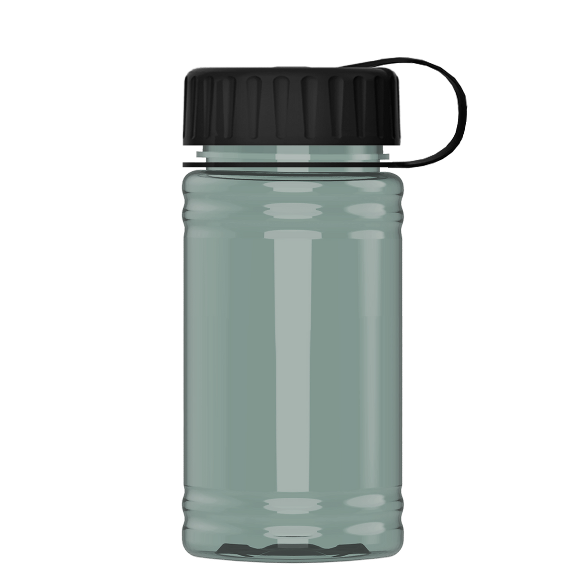 Custom logo Mini RPET Bottle with Tethered Lid - 16 oz.