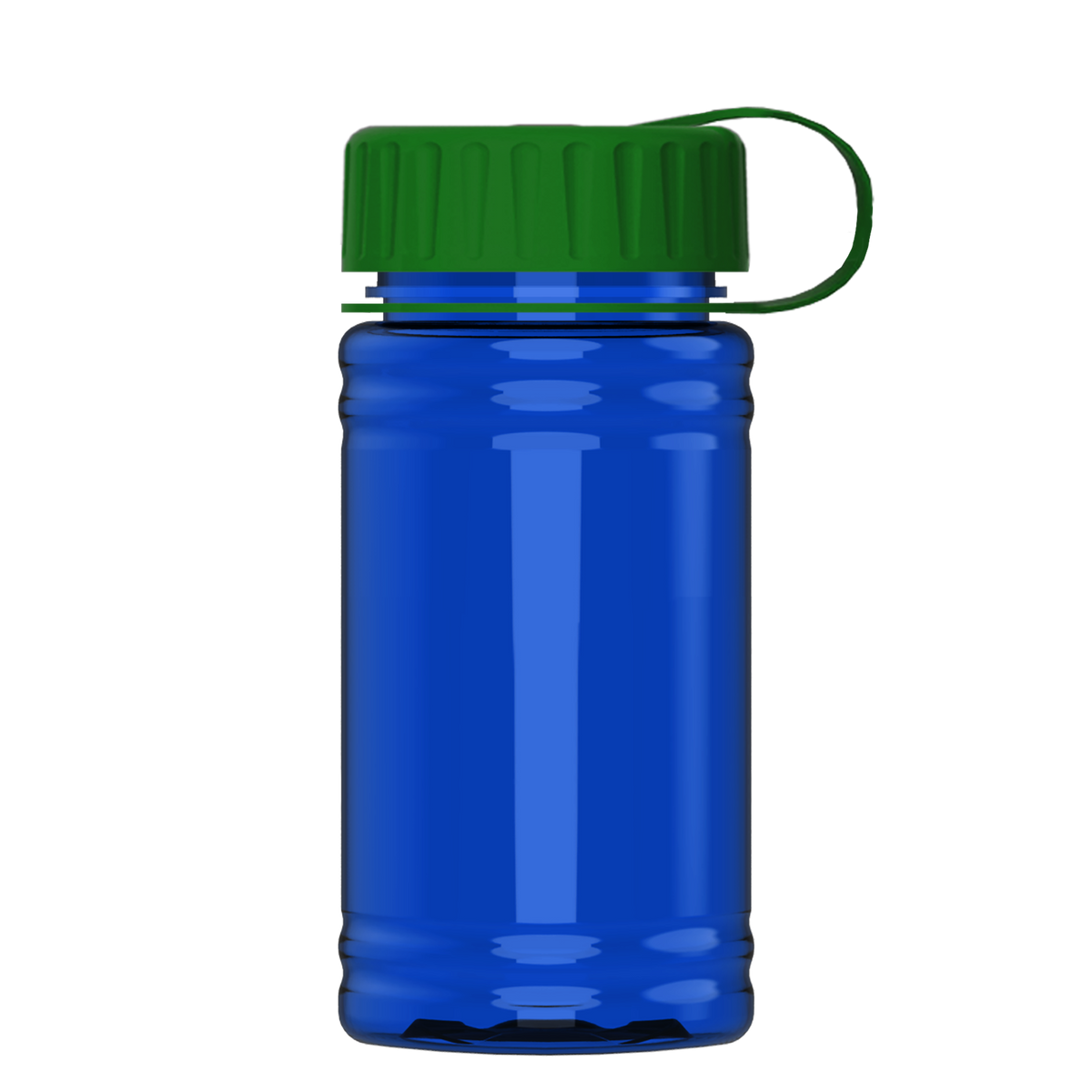 Custom logo Mini RPET Bottle with Tethered Lid - 16 oz.