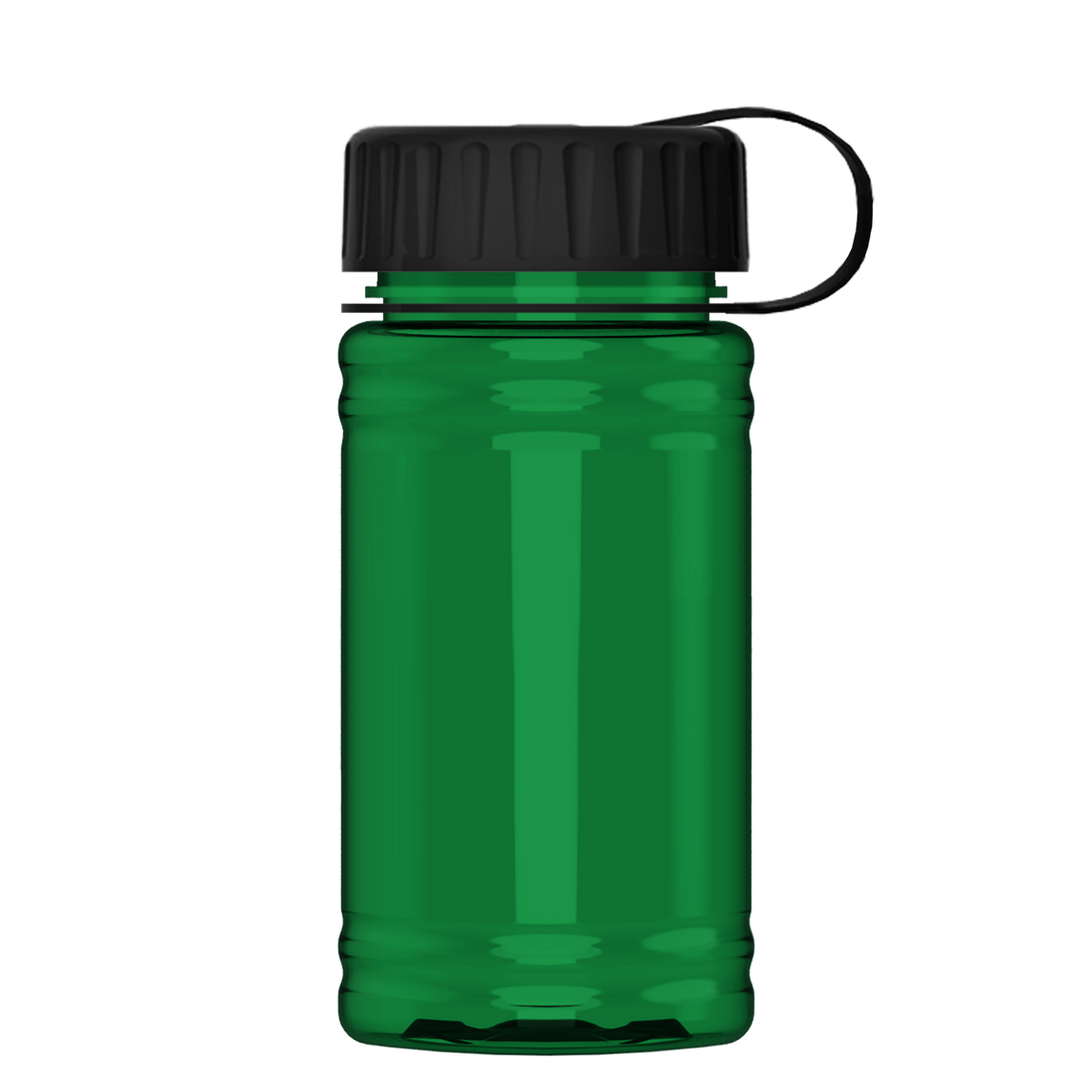 Custom logo Mini RPET Bottle with Tethered Lid - 16 oz.