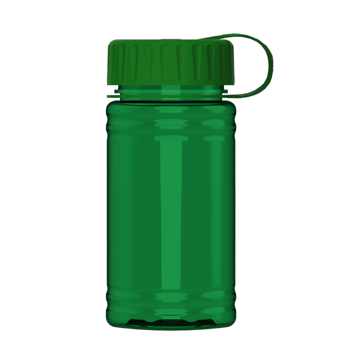 Custom logo Mini RPET Bottle with Tethered Lid - 16 oz.