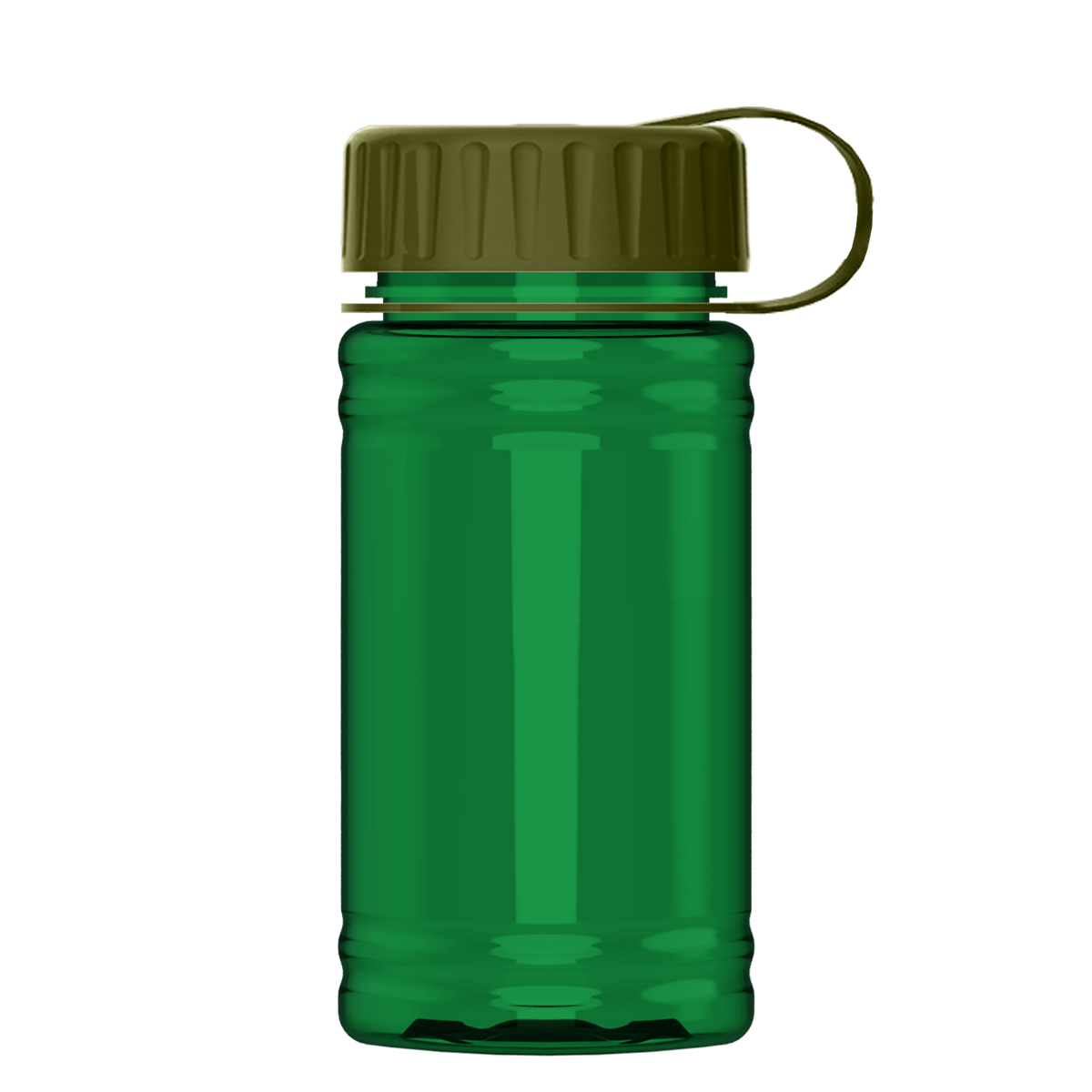 Custom logo Mini RPET Bottle with Tethered Lid - 16 oz.
