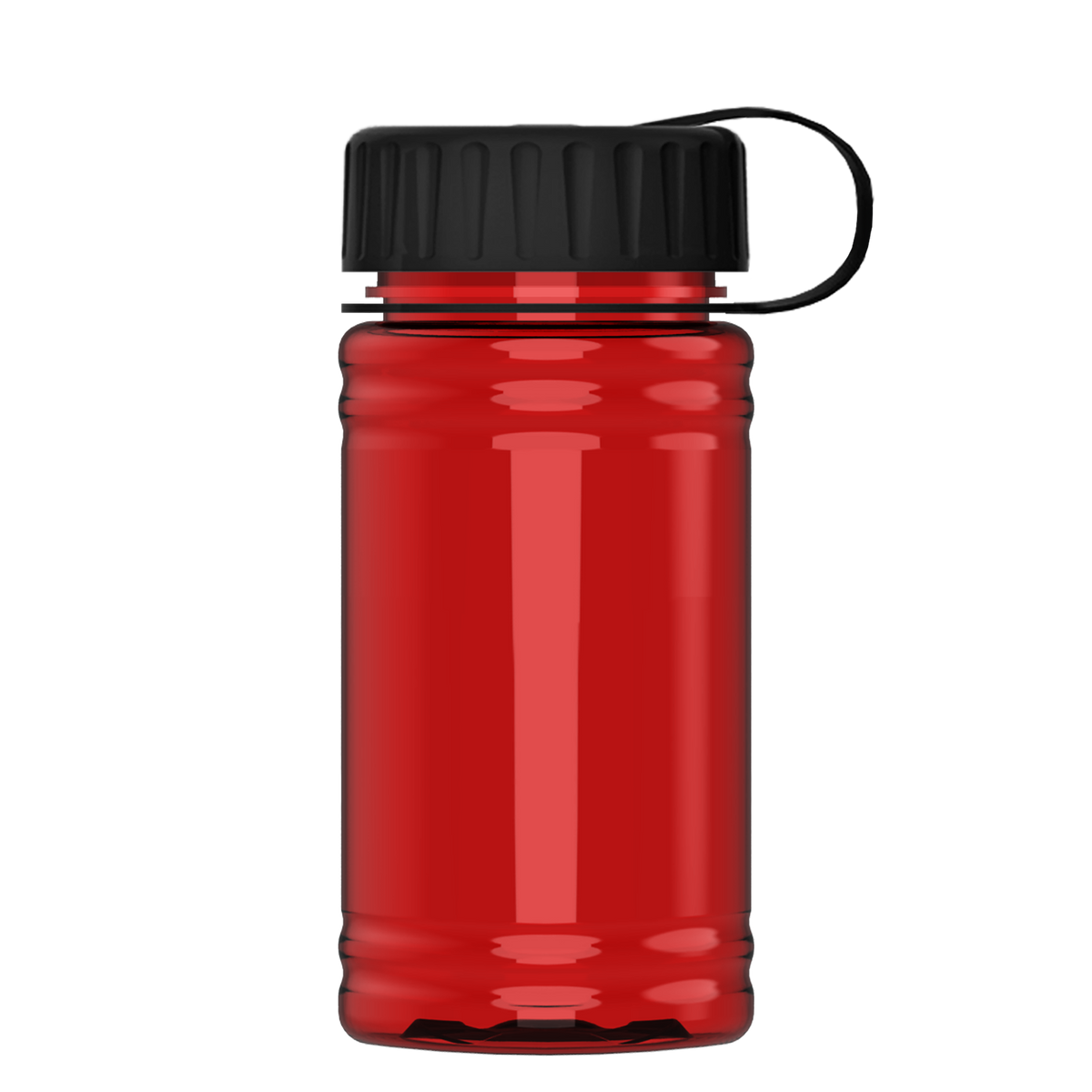 Custom logo Mini RPET Bottle with Tethered Lid - 16 oz.