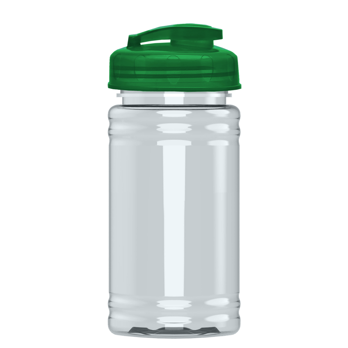 Custom logo Mini RPET Bottle with Flip-Top Lid - 16 oz.