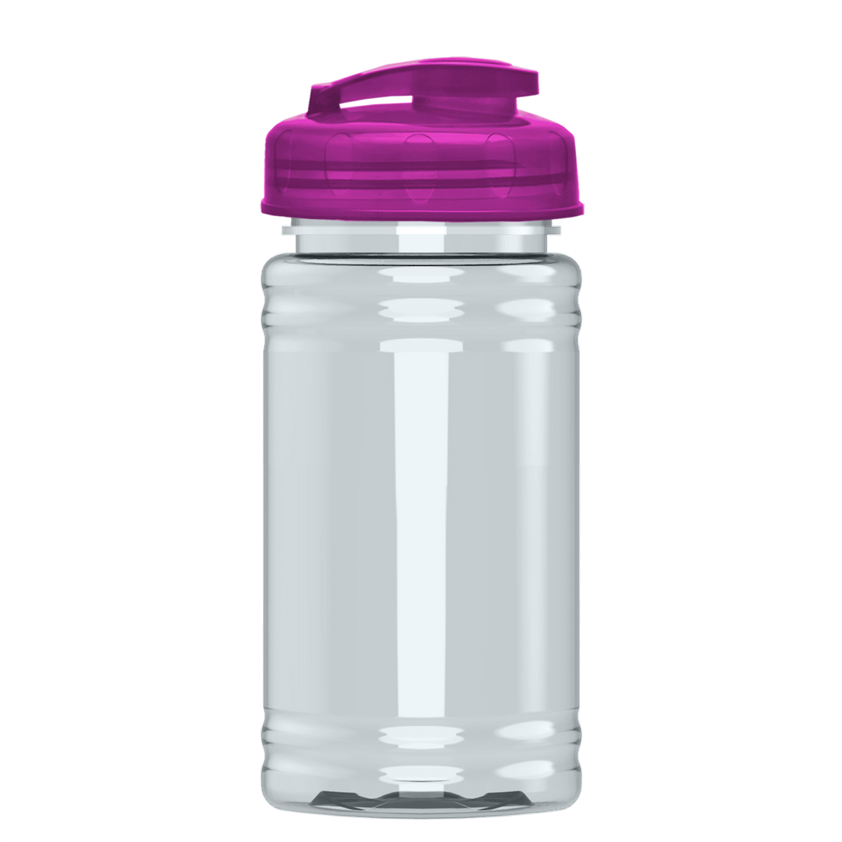 Custom logo Mini RPET Bottle with Flip-Top Lid - 16 oz.