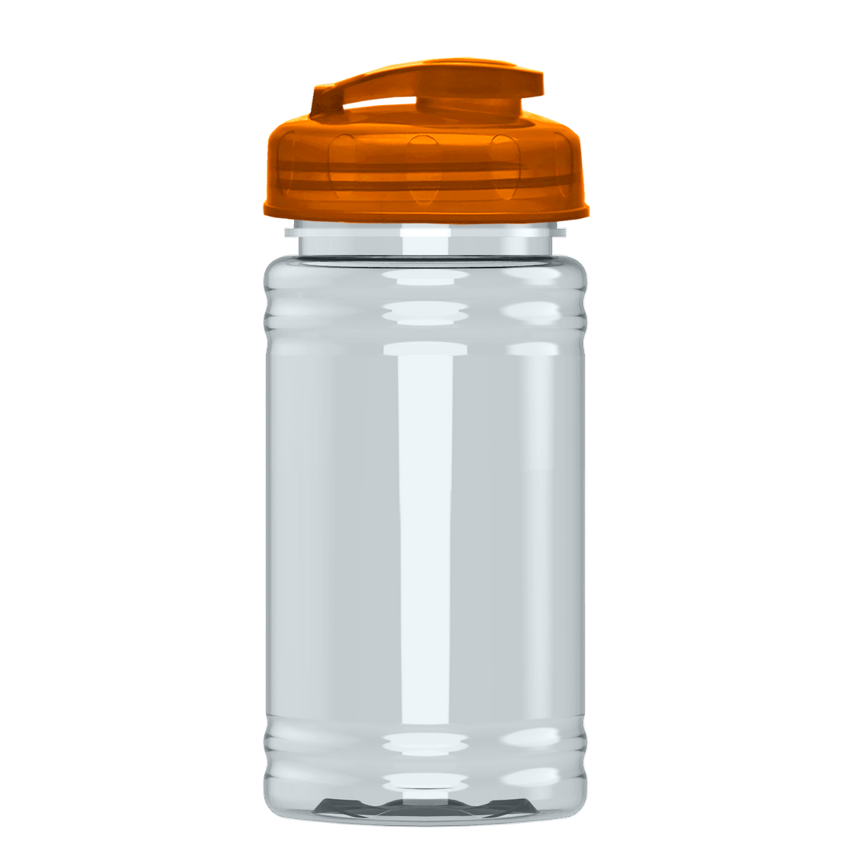 Custom logo Mini RPET Bottle with Flip-Top Lid - 16 oz.