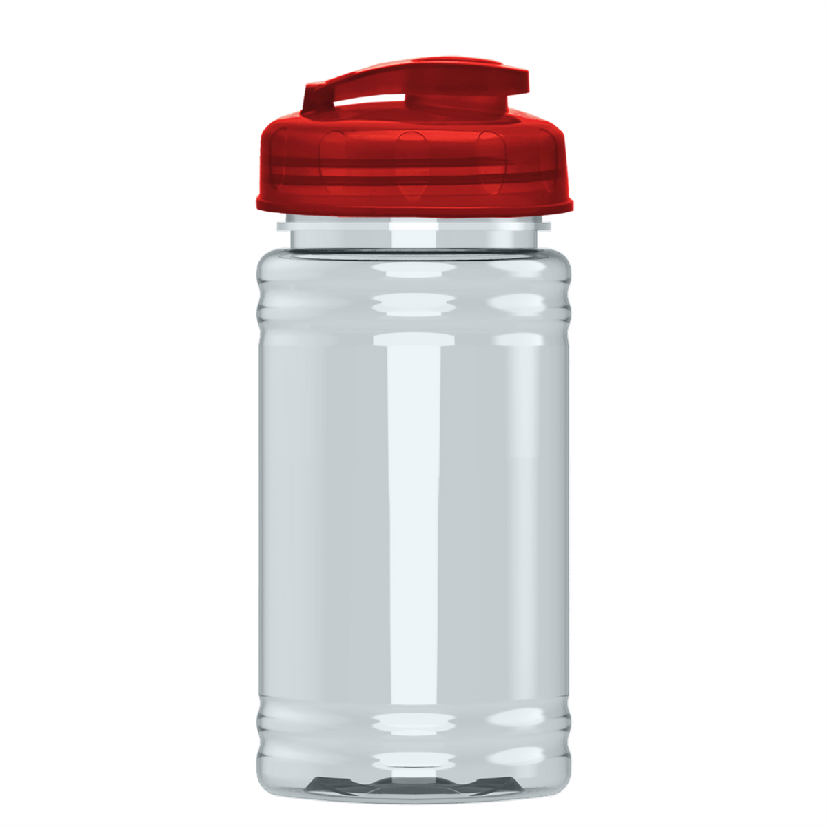 Custom logo Mini RPET Bottle with Flip-Top Lid - 16 oz.