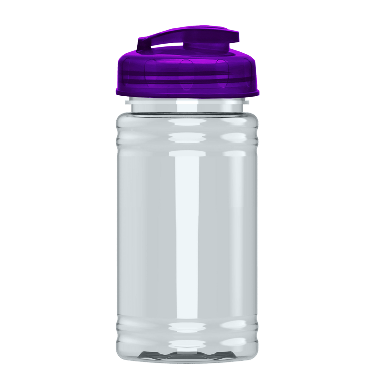Custom logo Mini RPET Bottle with Flip-Top Lid - 16 oz.
