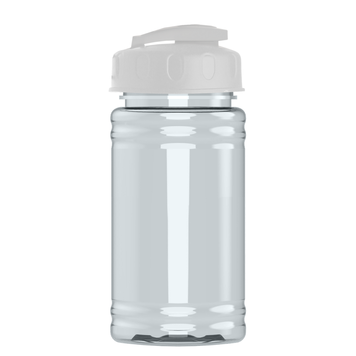 Custom logo Mini RPET Bottle with Flip-Top Lid - 16 oz.
