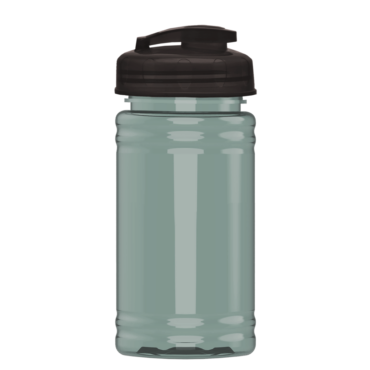 Custom logo Mini RPET Bottle with Flip-Top Lid - 16 oz.