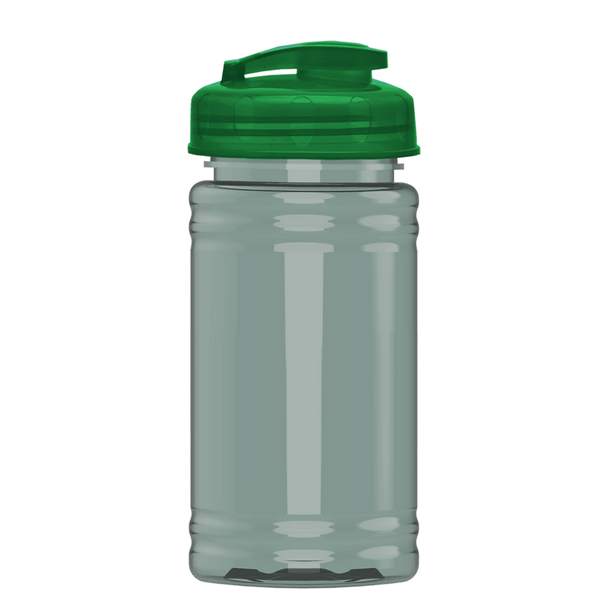 Custom logo Mini RPET Bottle with Flip-Top Lid - 16 oz.