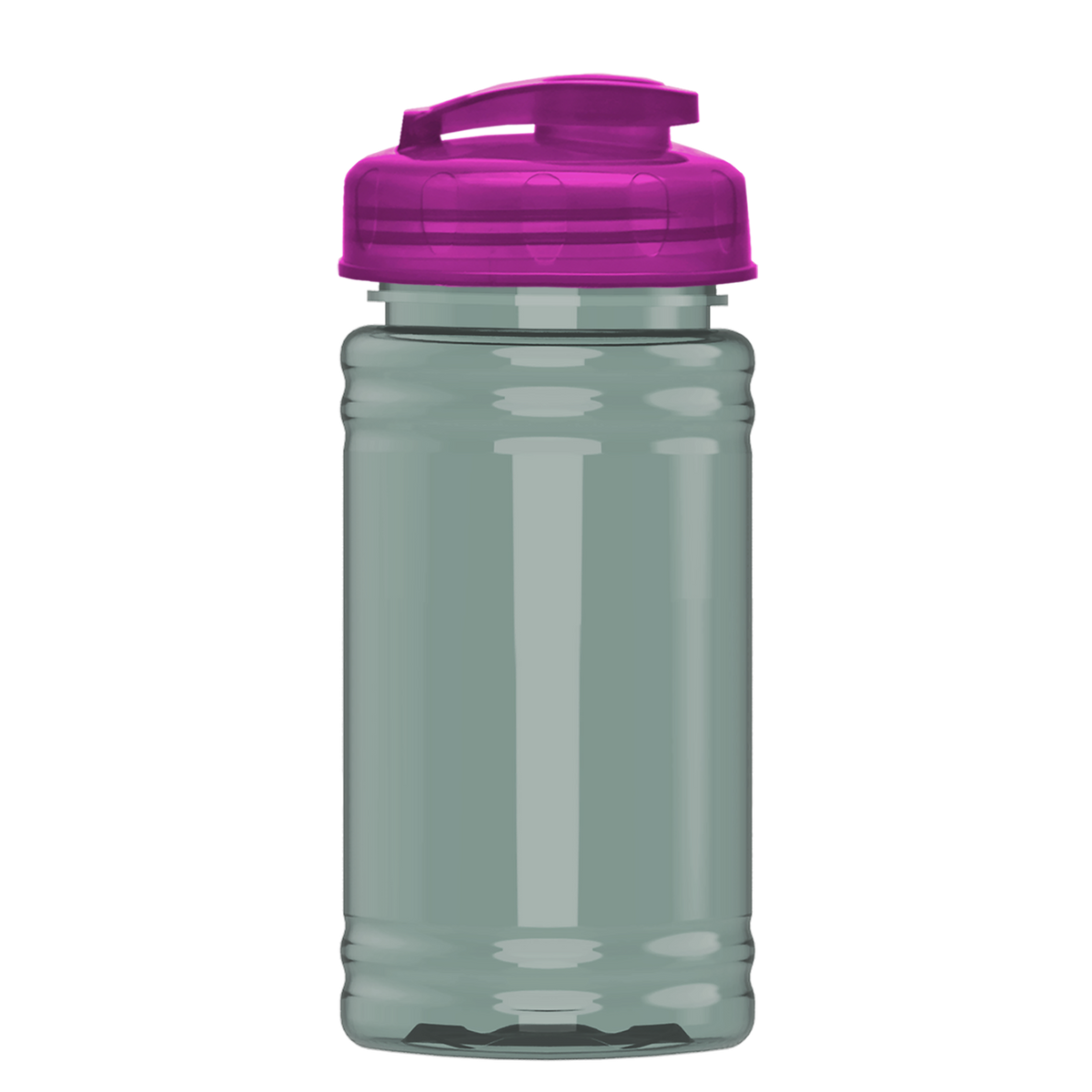 Custom logo Mini RPET Bottle with Flip-Top Lid - 16 oz.