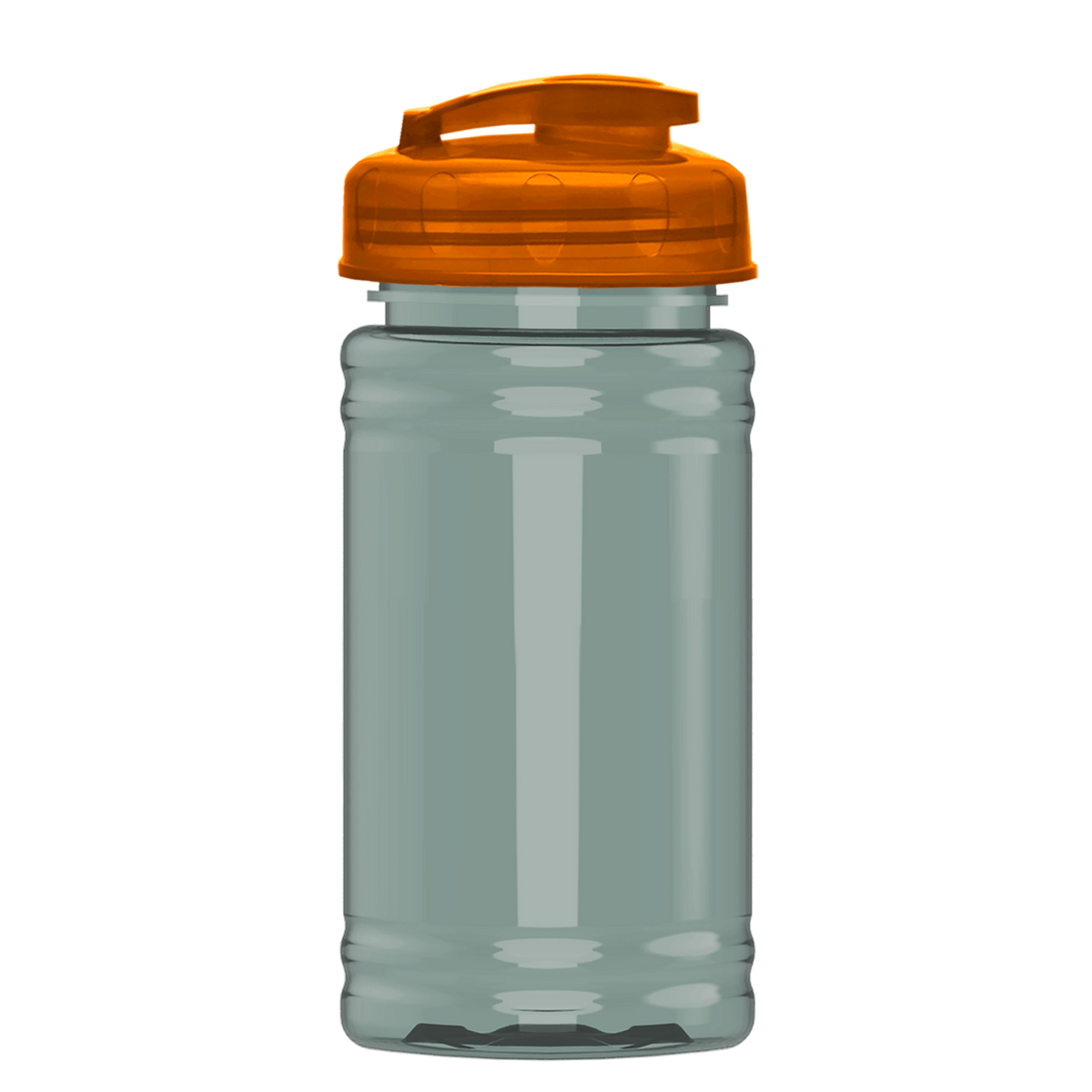Custom logo Mini RPET Bottle with Flip-Top Lid - 16 oz.
