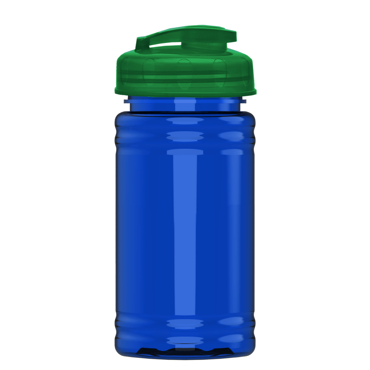 Custom logo Mini RPET Bottle with Flip-Top Lid - 16 oz.