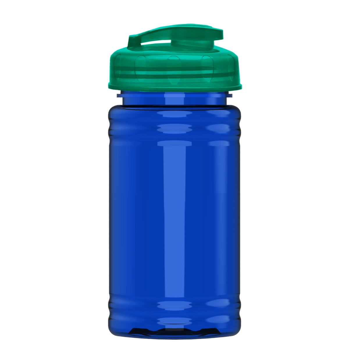 Custom logo Mini RPET Bottle with Flip-Top Lid - 16 oz.