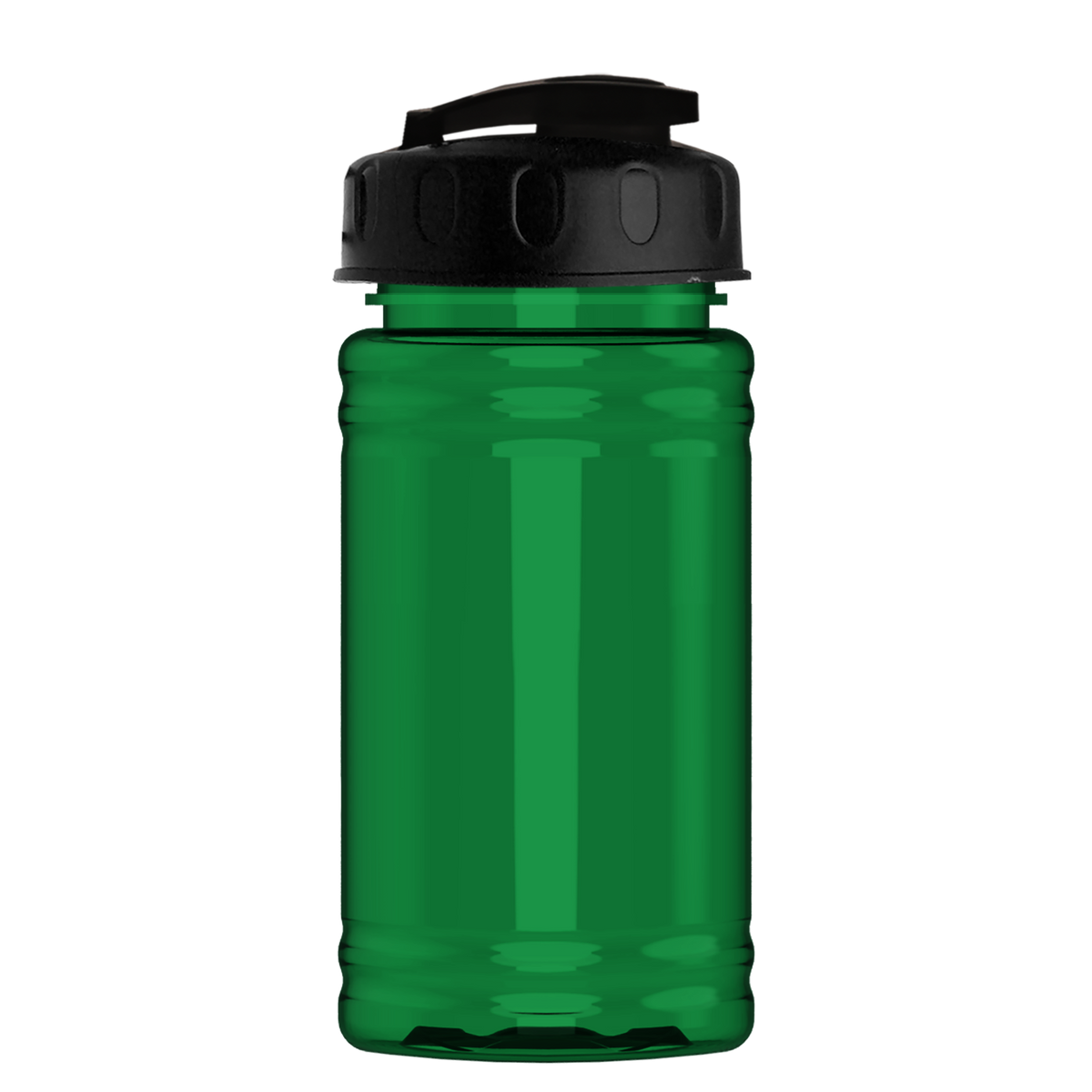 Custom logo Mini RPET Bottle with Flip-Top Lid - 16 oz.