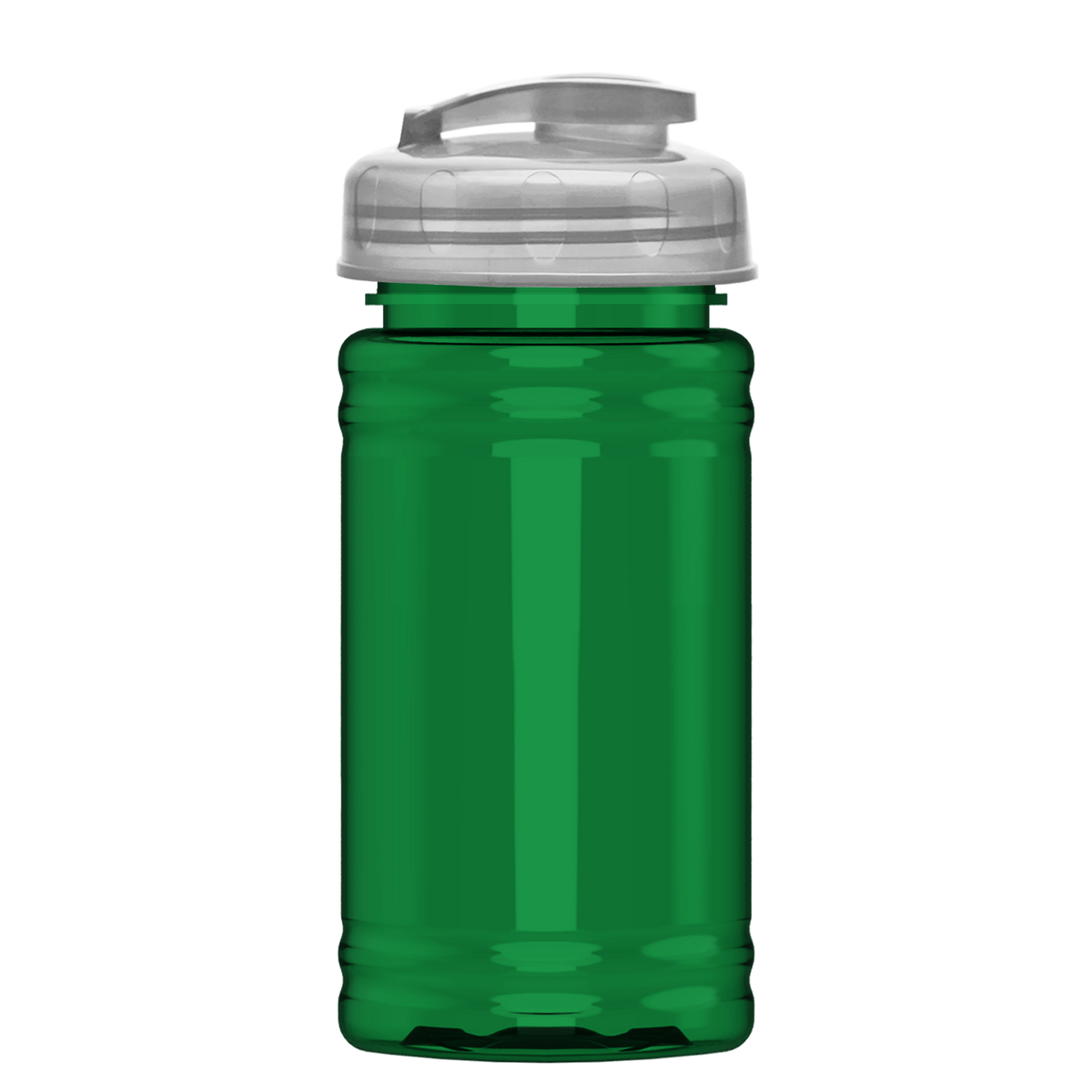 Custom logo Mini RPET Bottle with Flip-Top Lid - 16 oz.