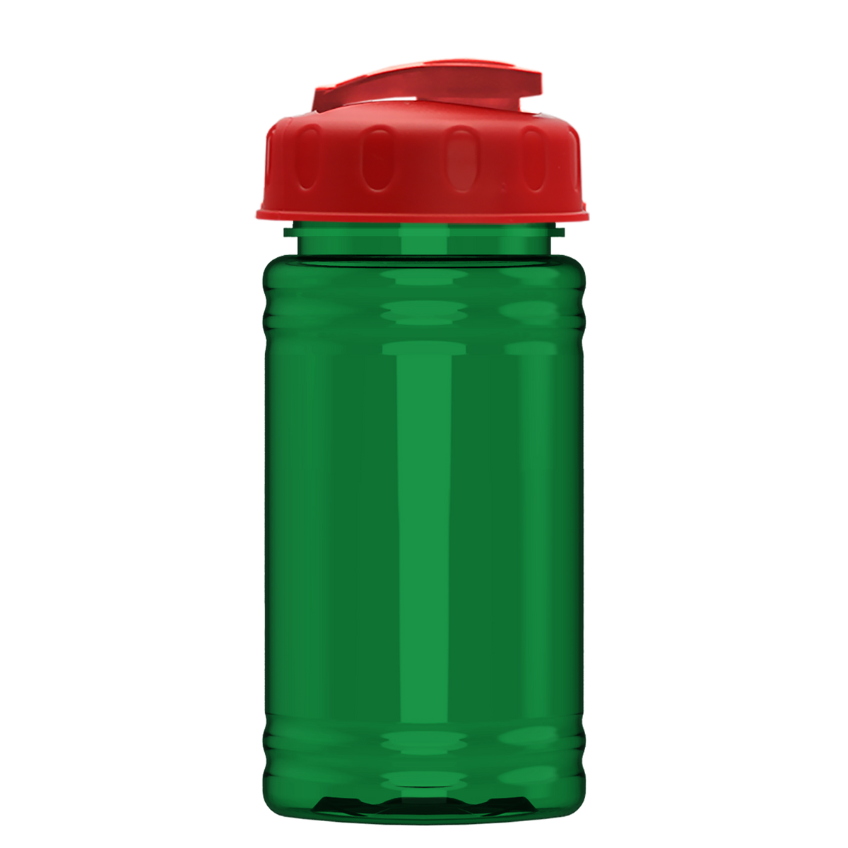 Custom logo Mini RPET Bottle with Flip-Top Lid - 16 oz.